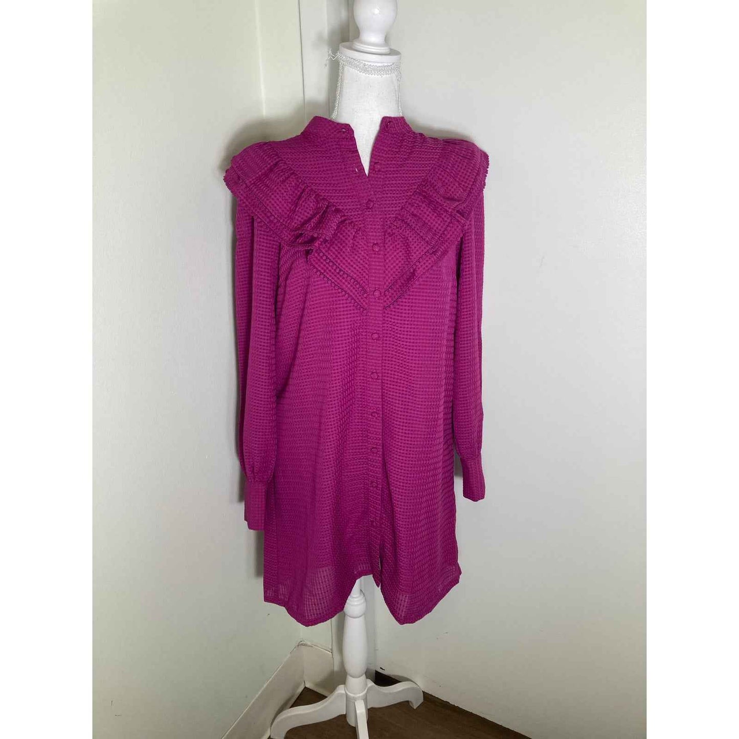 NWT Frnch Purple Fleur Dress Sz XS