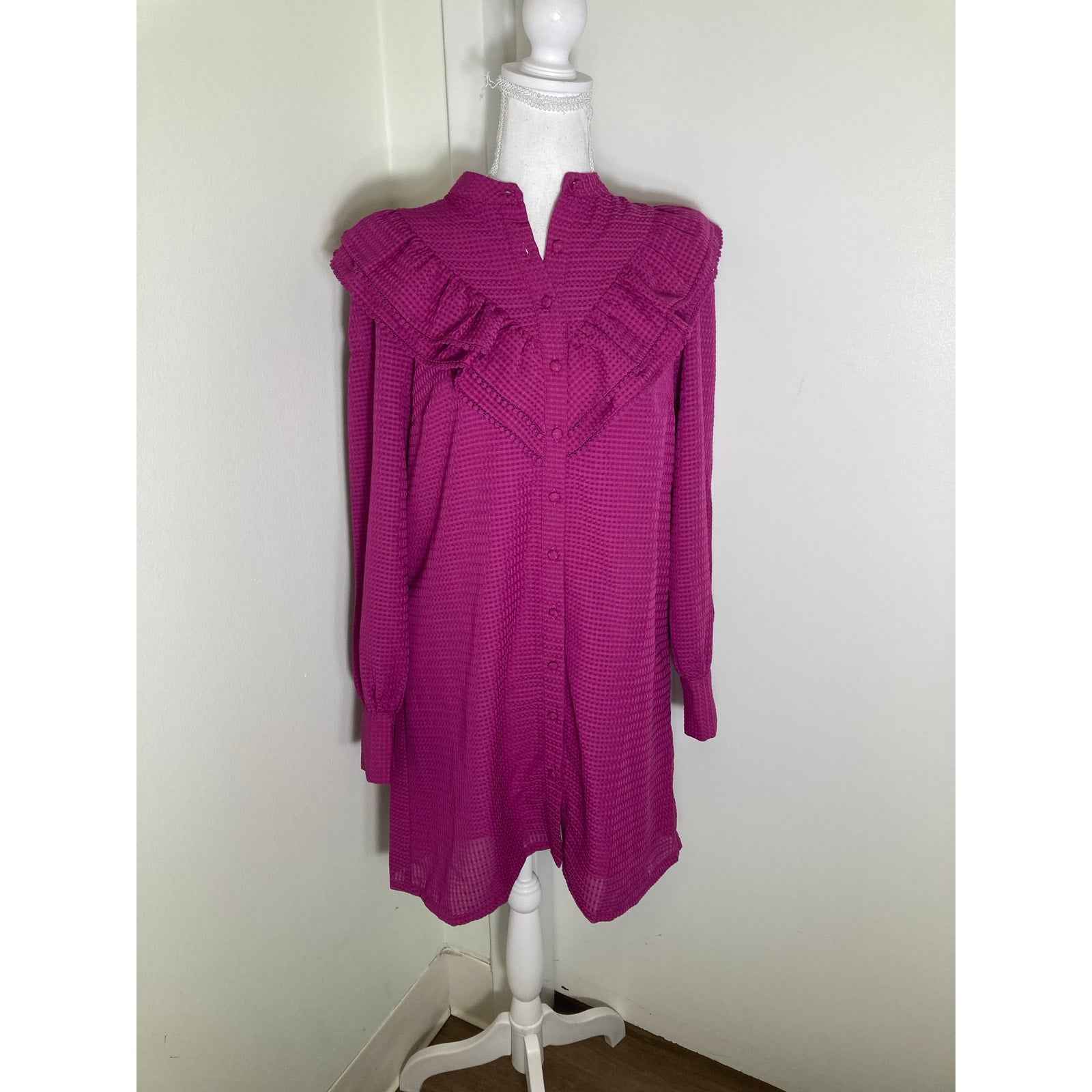 NWT Frnch Purple Fleur Dress Sz XS