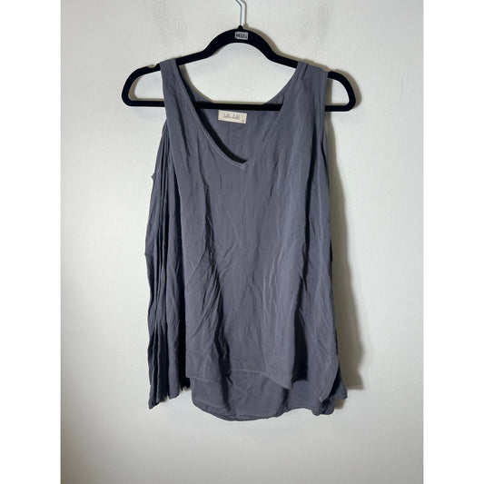 Bella Dahl Grey Cold Should long Sleeve Top Sz s