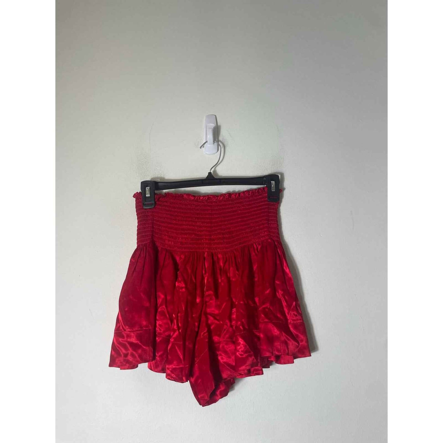 Koch Red High Waisted Flowy Shorts Sz S