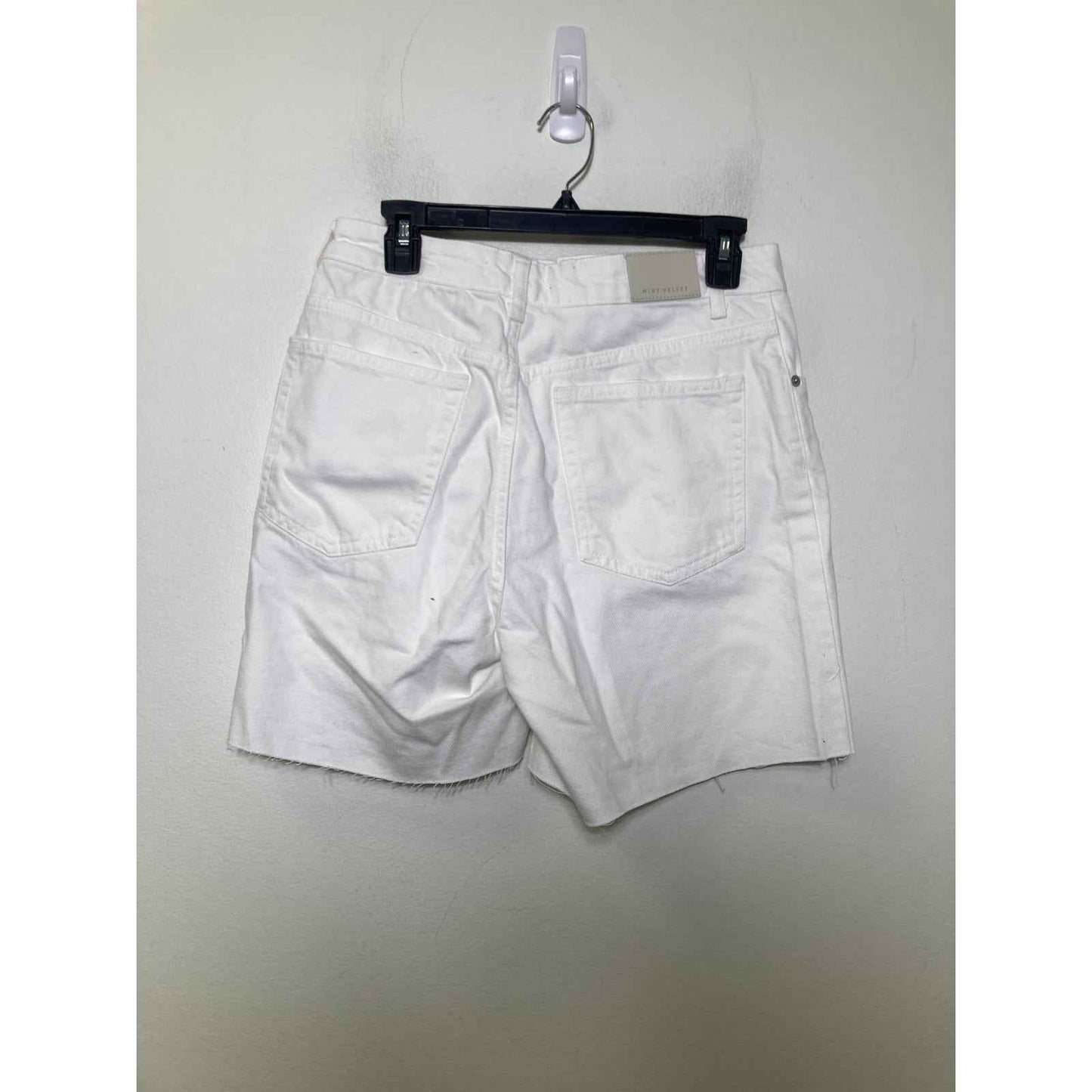 NWT Mint Velvet White Cut Off Shorts Sz 6
