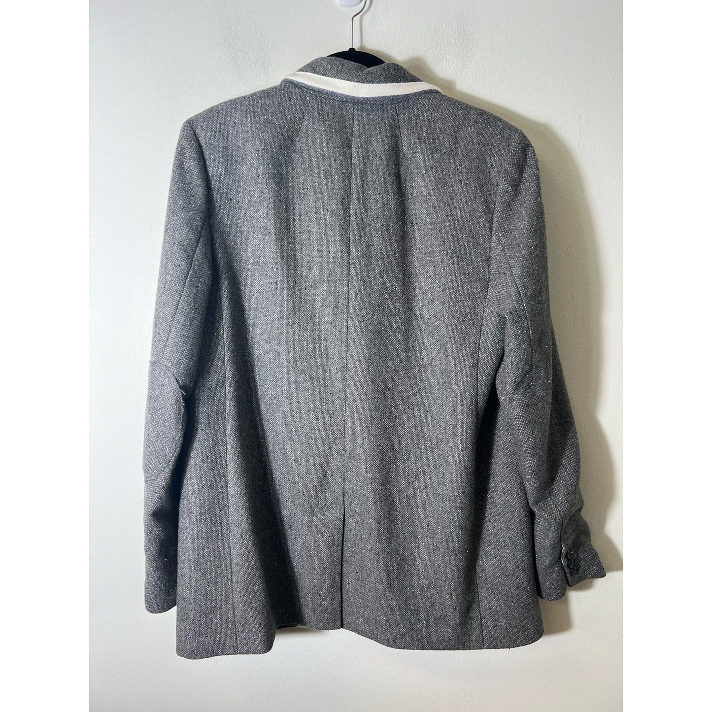 Banana Republic Gray Long Sleeve Hacking Jacket Sz 12