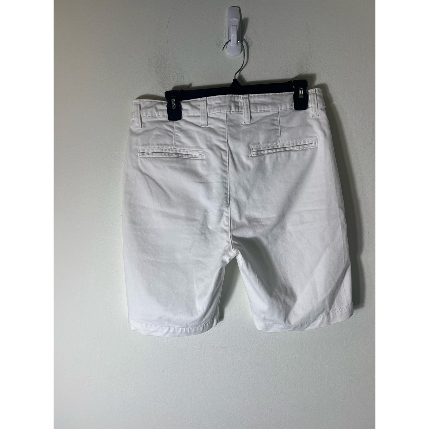 Monfrere White Cotton Golf Shorts Sz 32