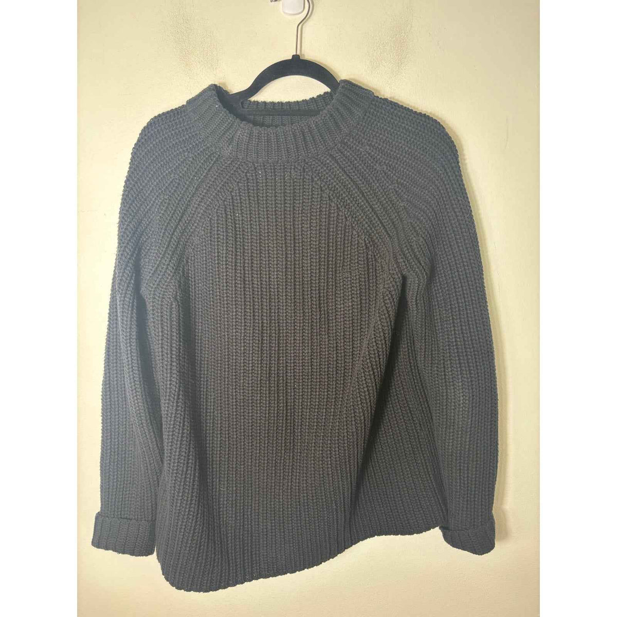 Goodthreads Black Large Knit Long Sleeve Cotton Sweater Sz S