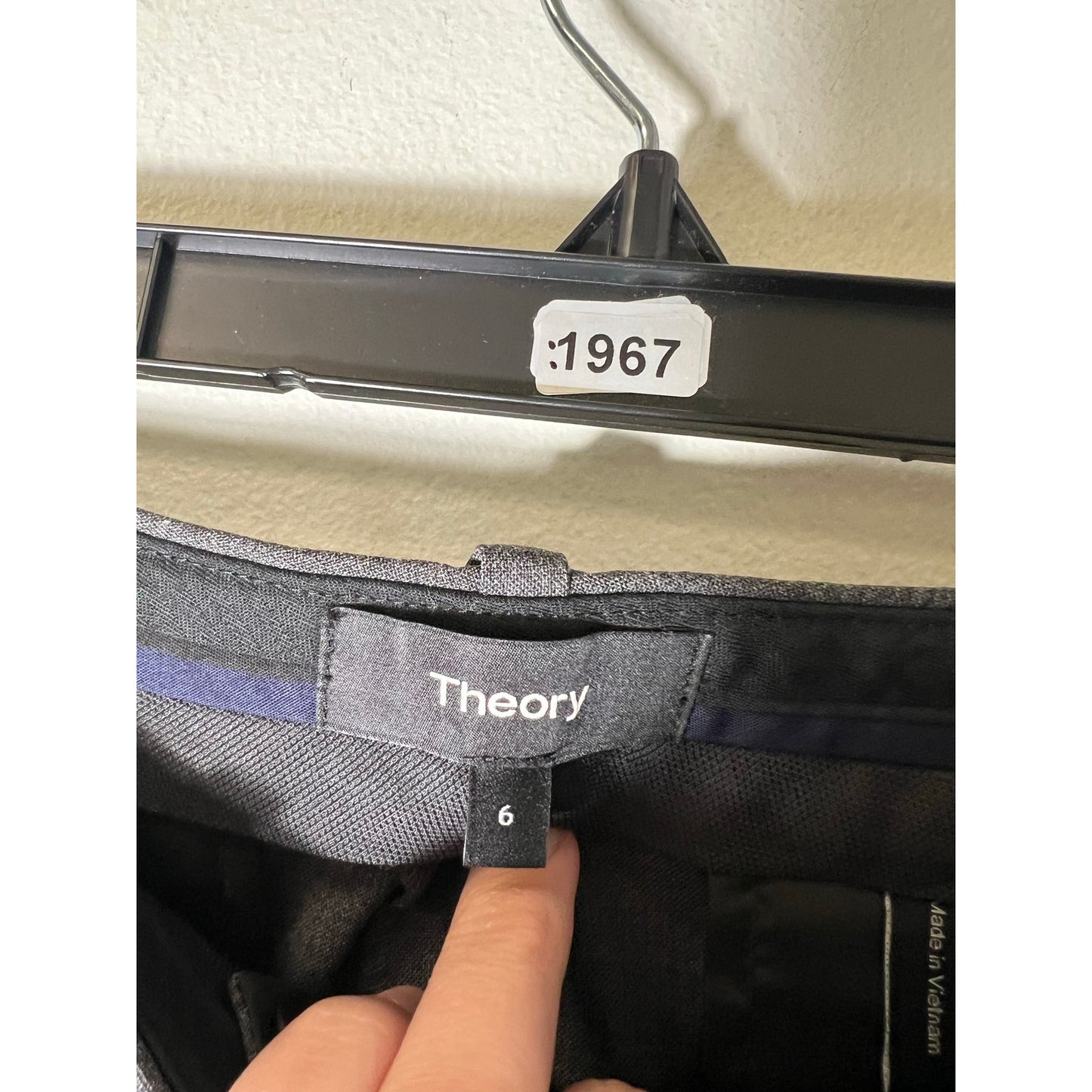 Theory Gray Ankle Dress Pants Sz 6