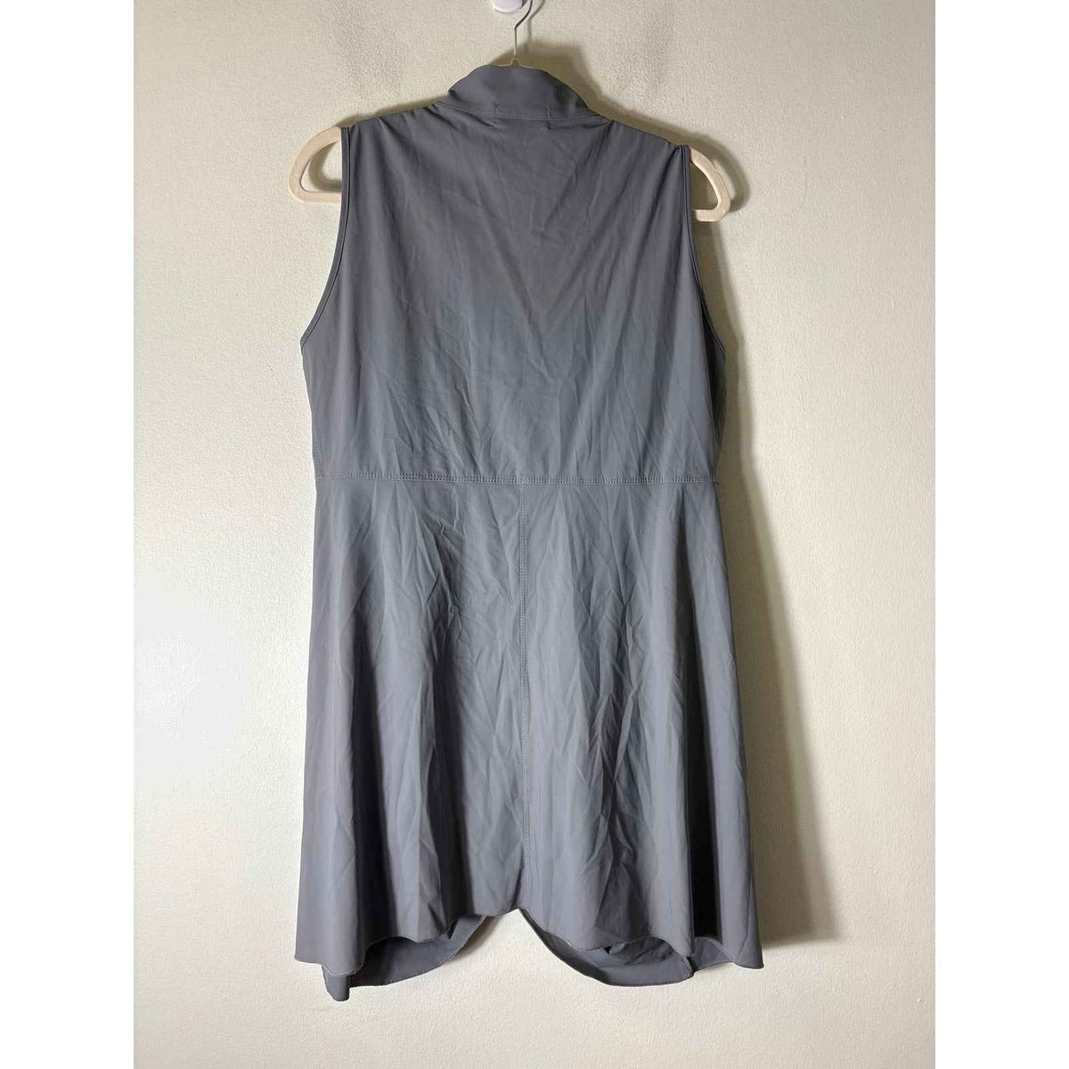 Jason Light Gray Zip Up Vest Sz M