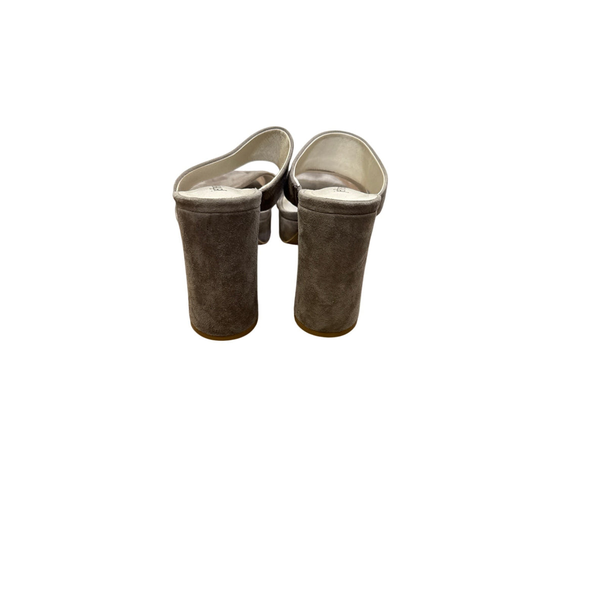 Jeffrey Campbell Gray Suede Adriana Sandals Sz 9.5