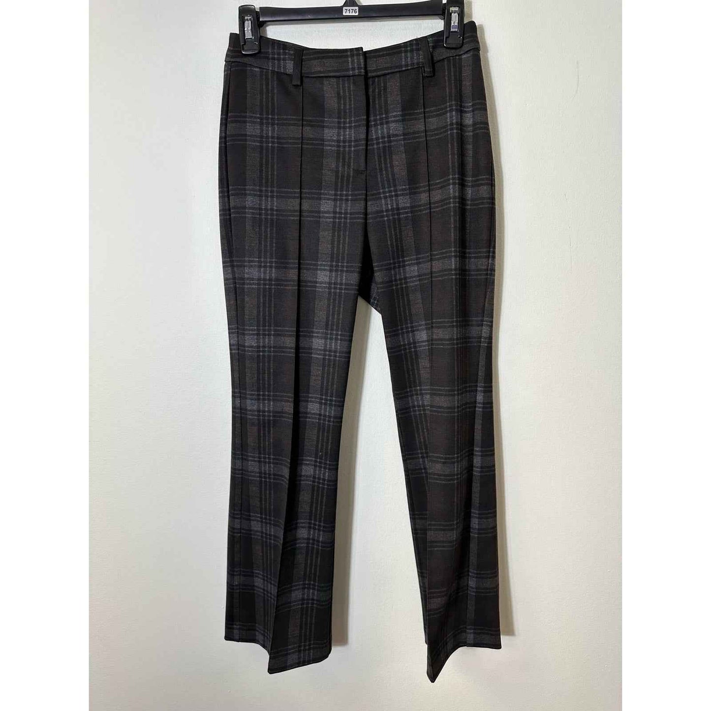 Drew MidRise Plaid Pleated Pants Sz 4