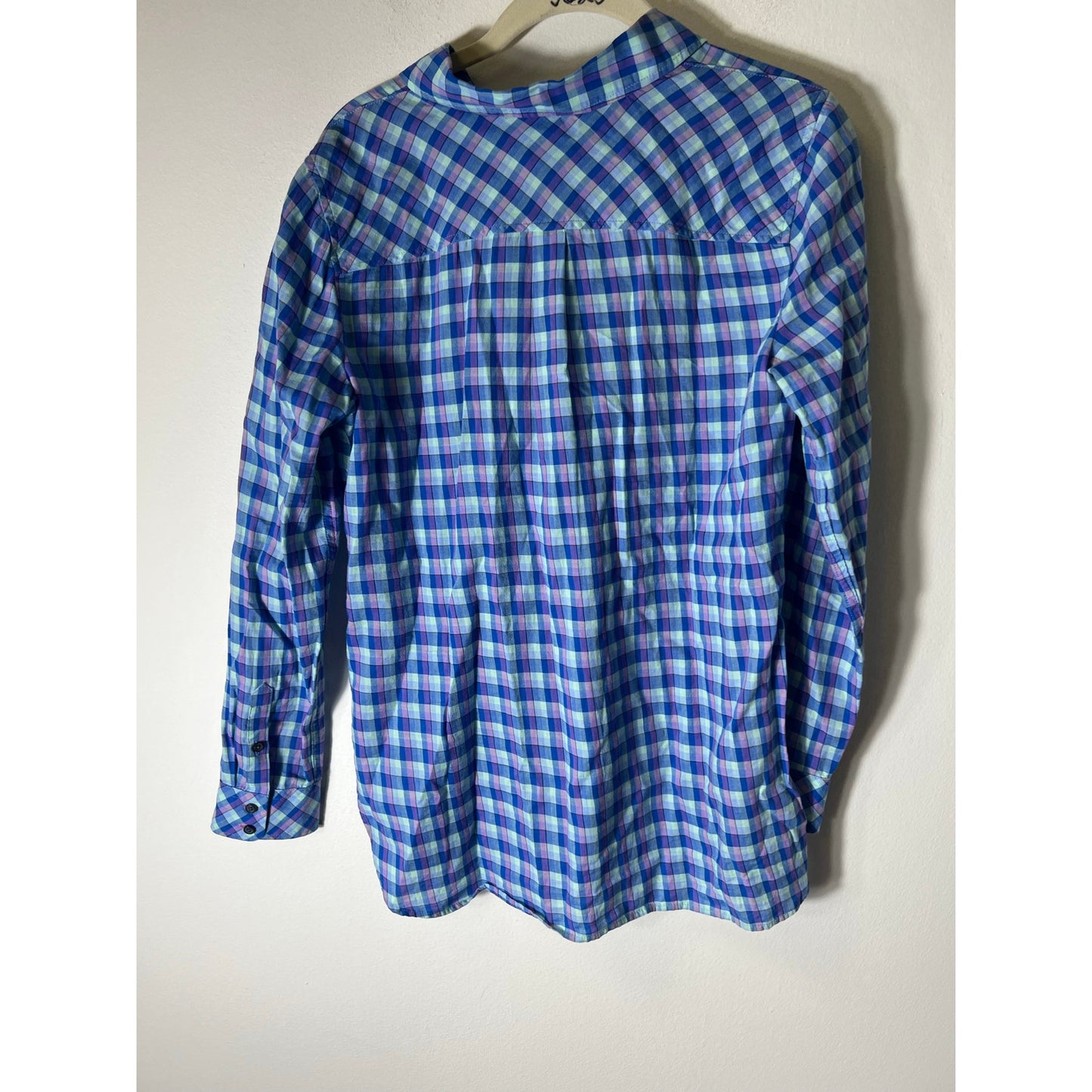 Bundle of 2 J. Crew and Talbots Long Sleeve Cotton Button Up Shirts Sz S