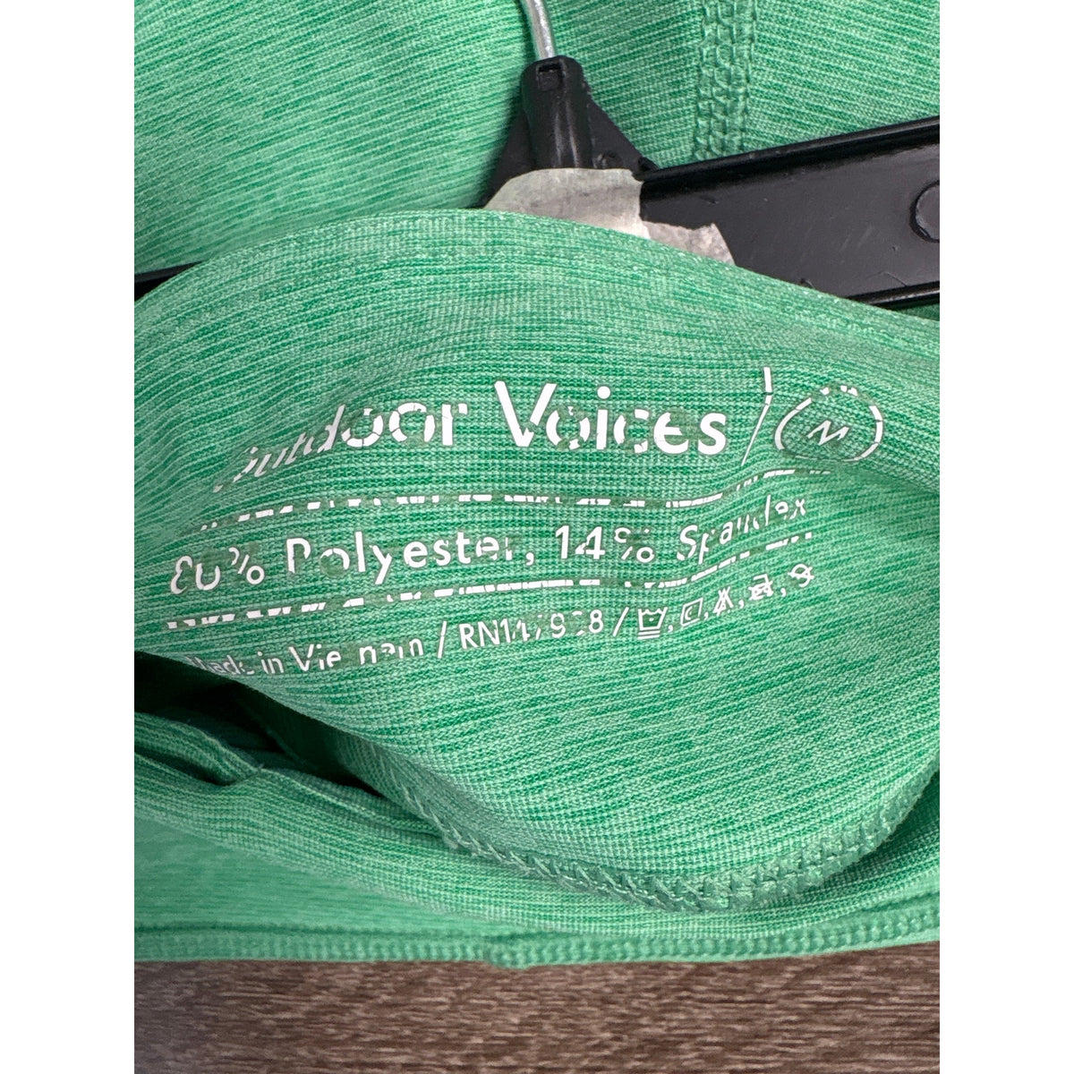 Outdoor Voices Green Biking Shorts Sz M