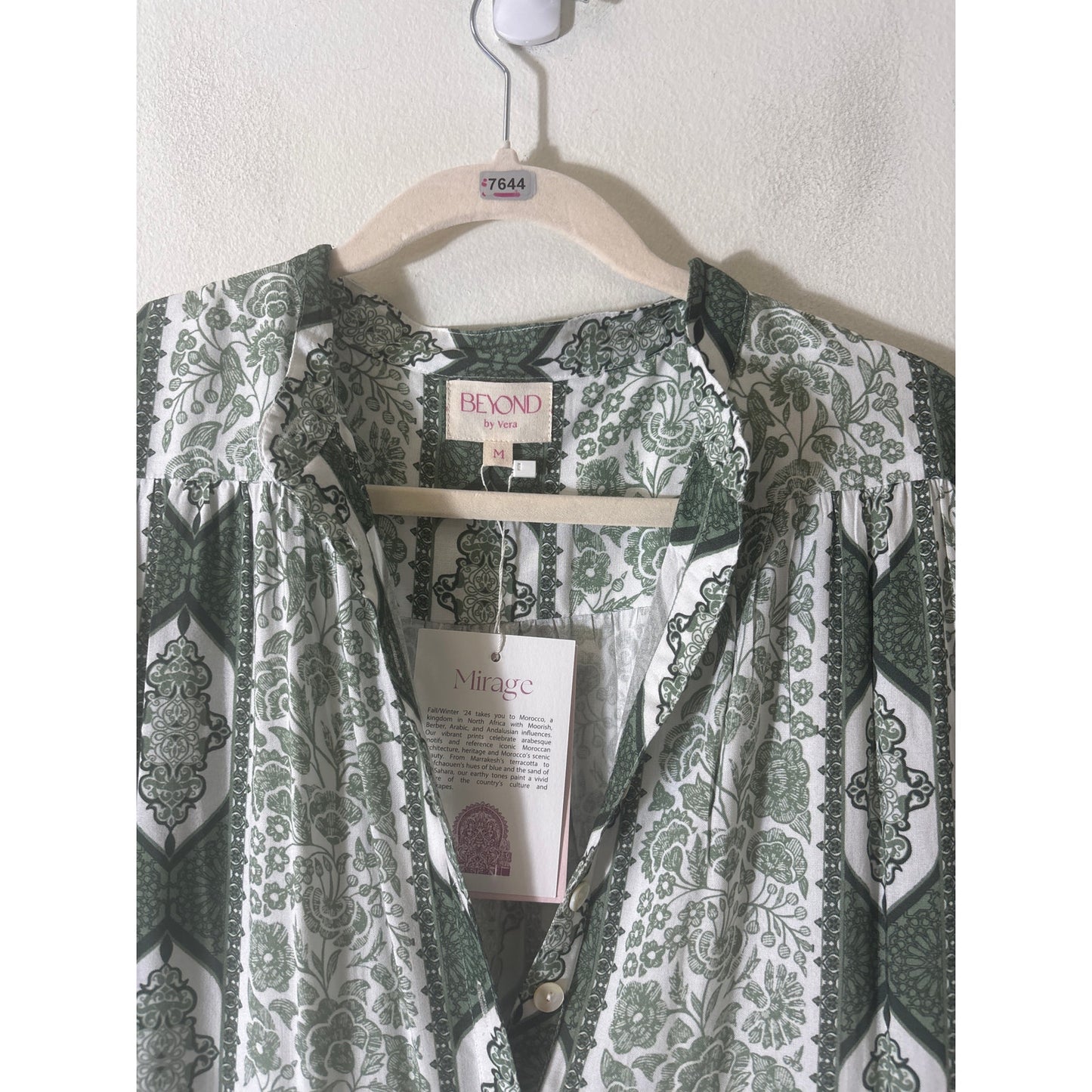 NWT Beyond by Vera Green Long Sleeve Maxi Dress Sz M