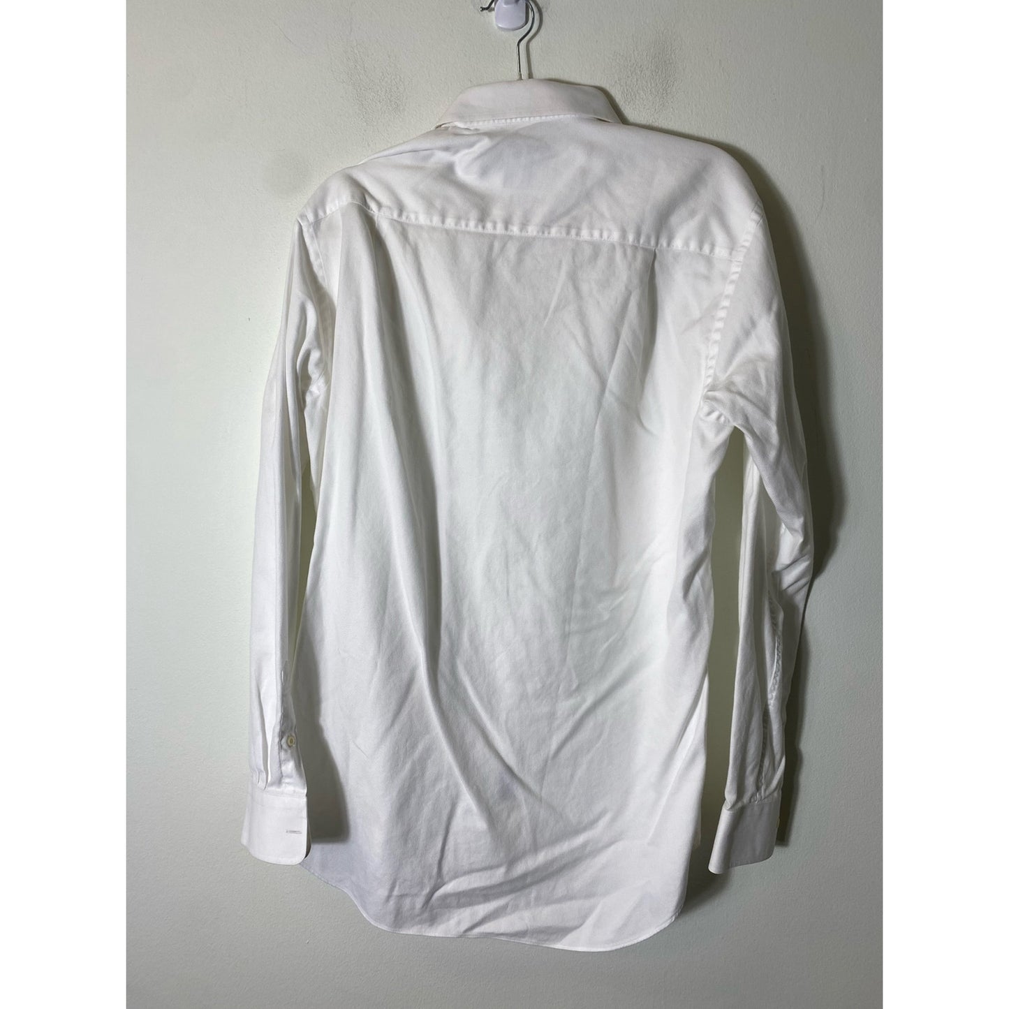 Men's David Donaho White Button Down Dress Shirt Sz 16.5/35/35 Trim