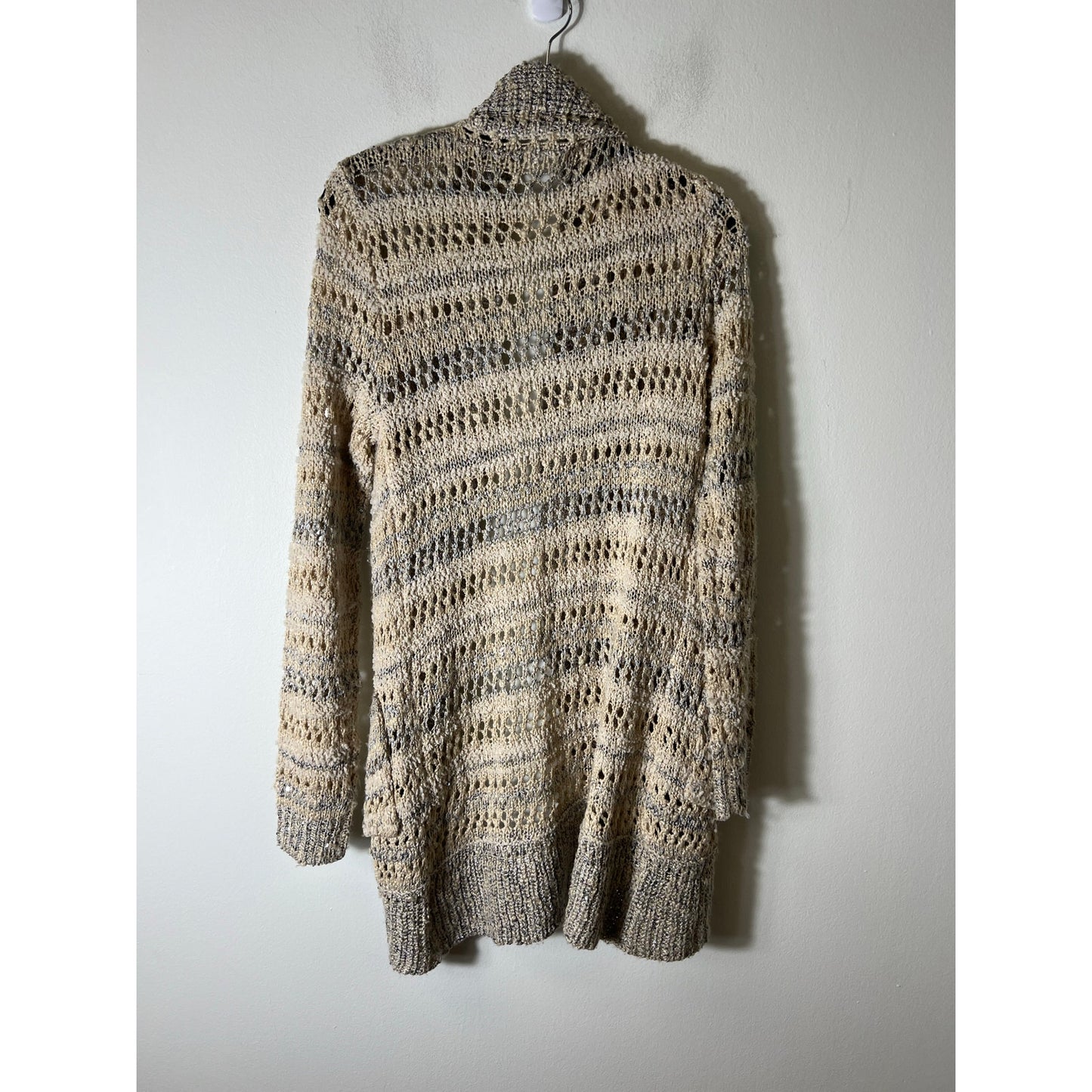 Womens Mystree Knitted Beige Cardigan Sz M