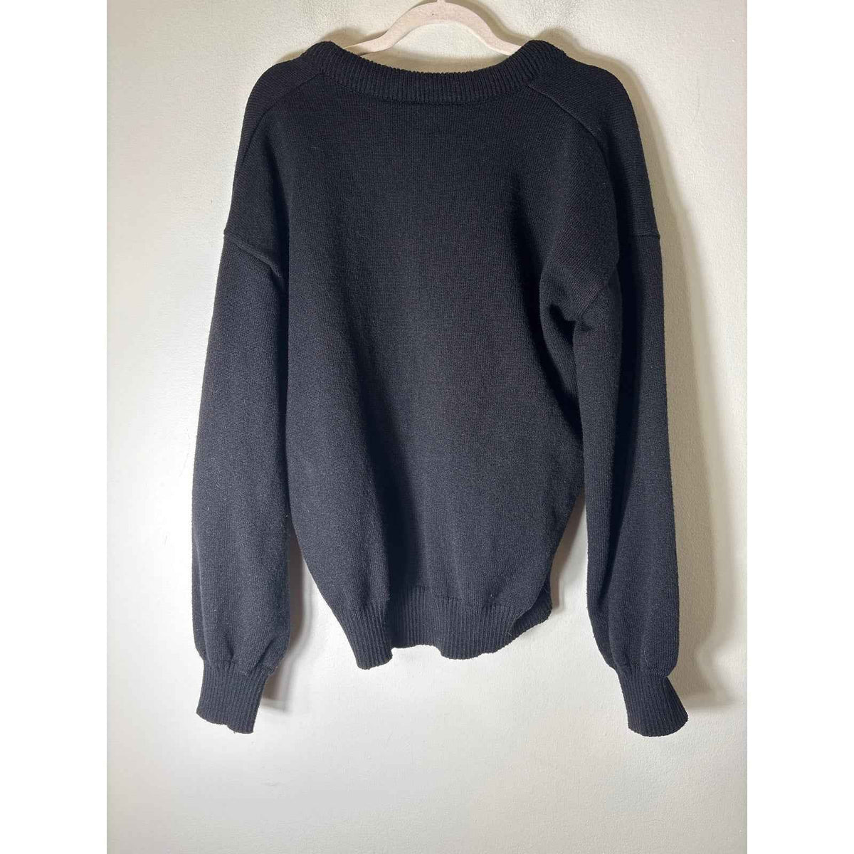 No Brand Black Scoop Neck Pullover Sweater Sz L