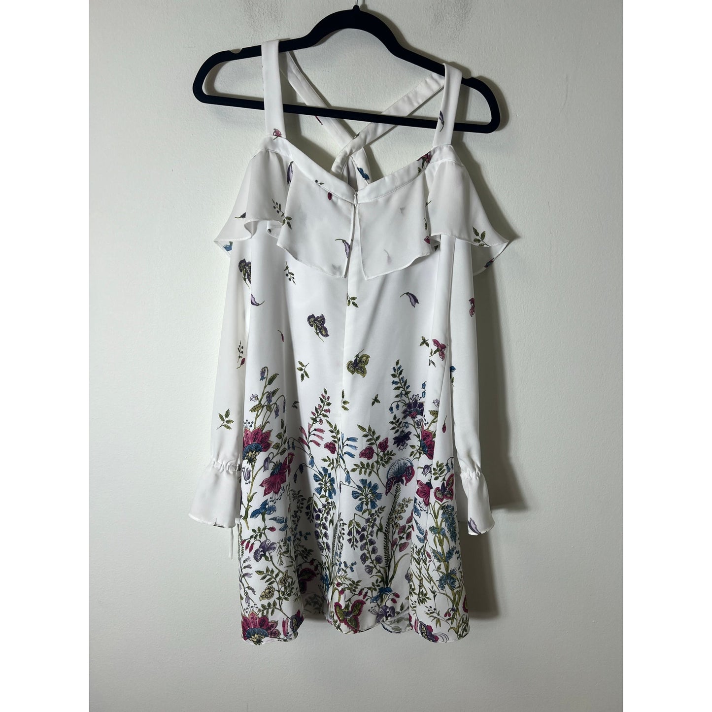 W by Worth Long Sleeve Floral Dress Sz 4