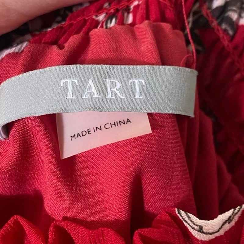 Tart Red Off the Shoulder Mini Dress Sz S