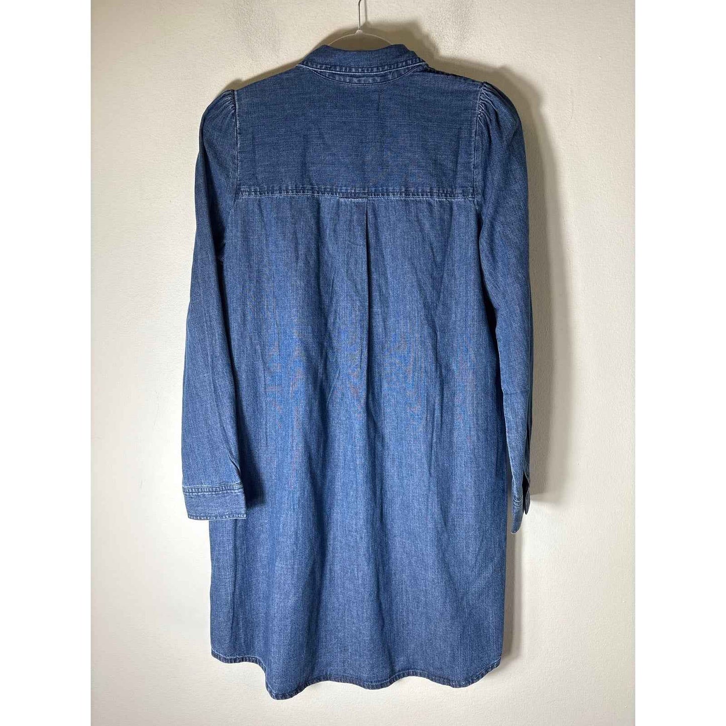 NWT Madewell Denim Long Sleeve Mini Dress Sz S