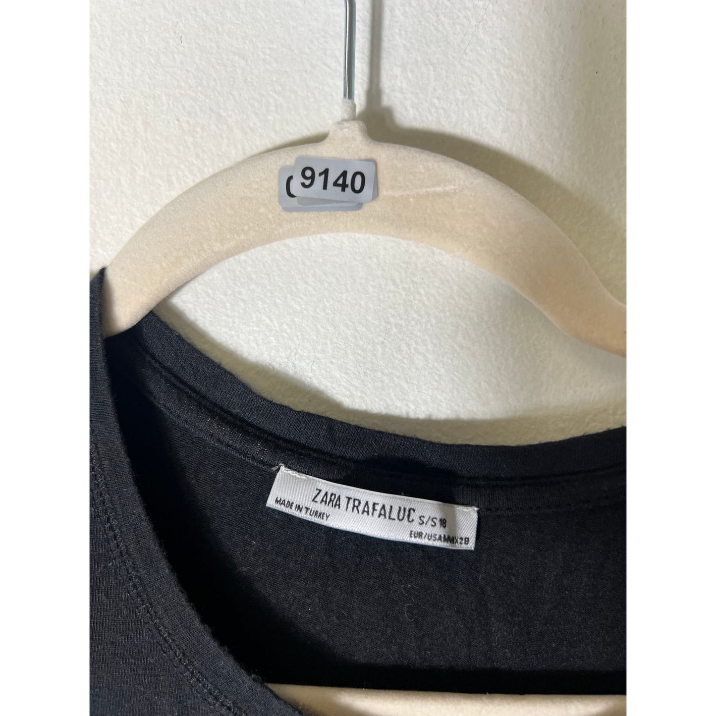 Zara Black T Shirt Sz S