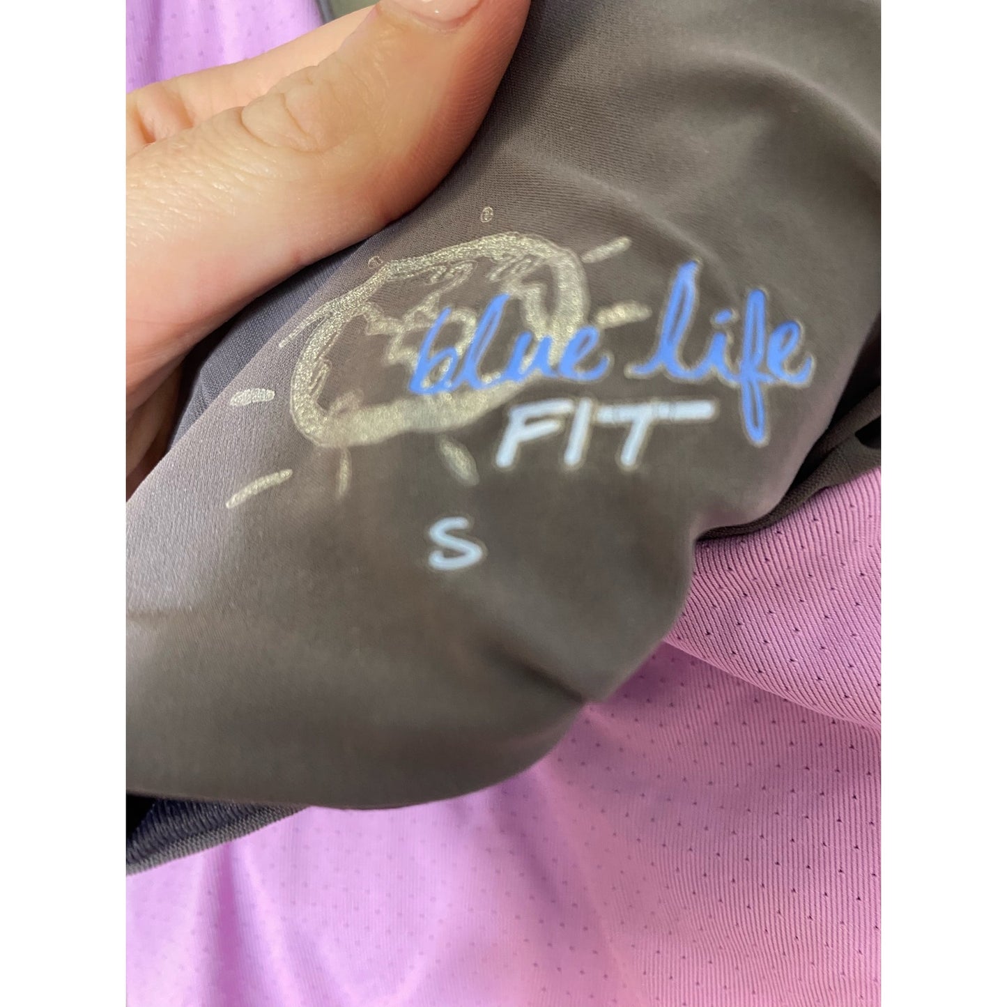 Blue Life Fit Purple/Gray Athletic Bra/Tank Combo Sz s