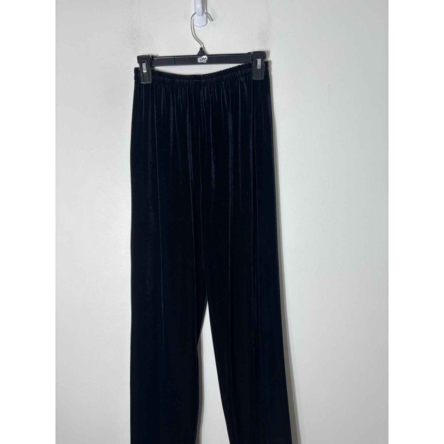 En Francais Black Velour Shell and Pants Set Sz S