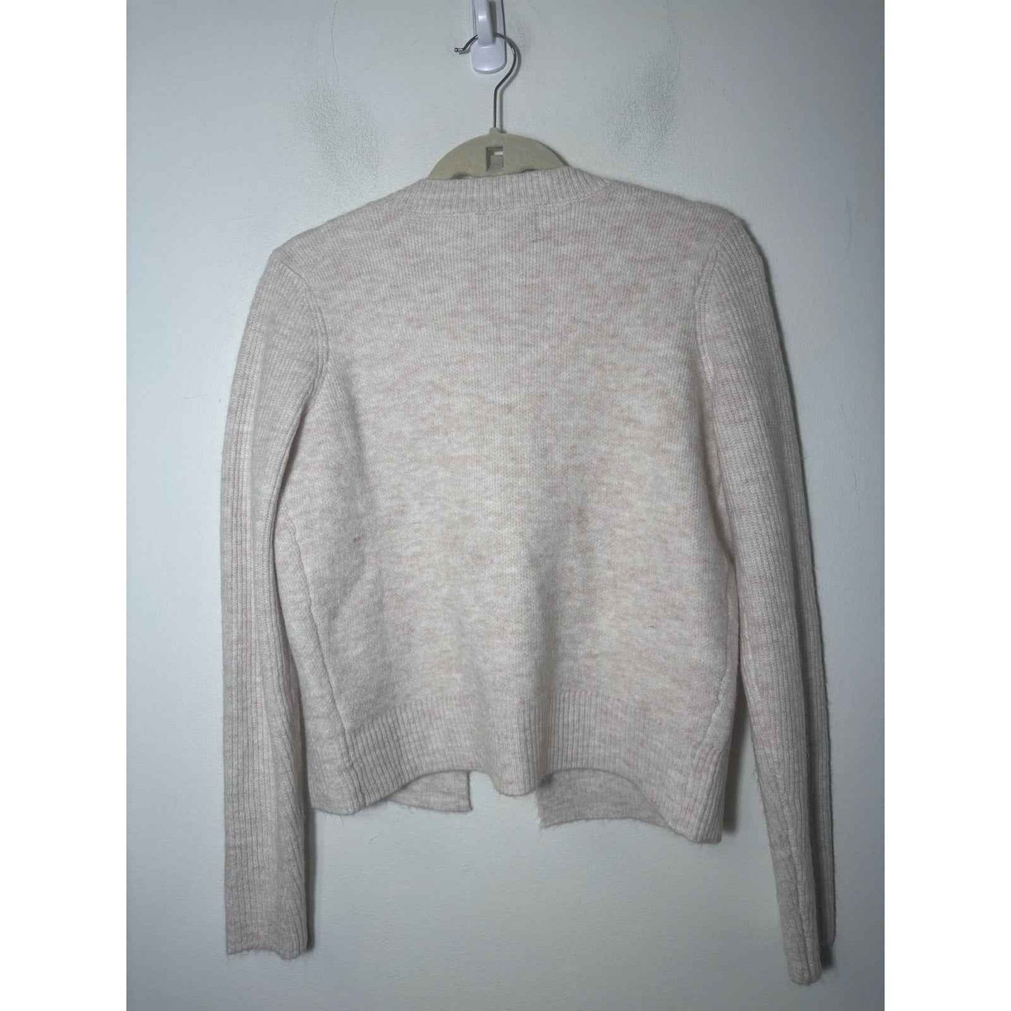 Greylin Tan Cardigan Sweater with Black Bows Sz S