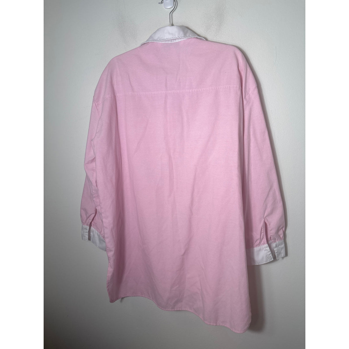 Buru Pink With White Collar Shirt/Dress Sz M/L