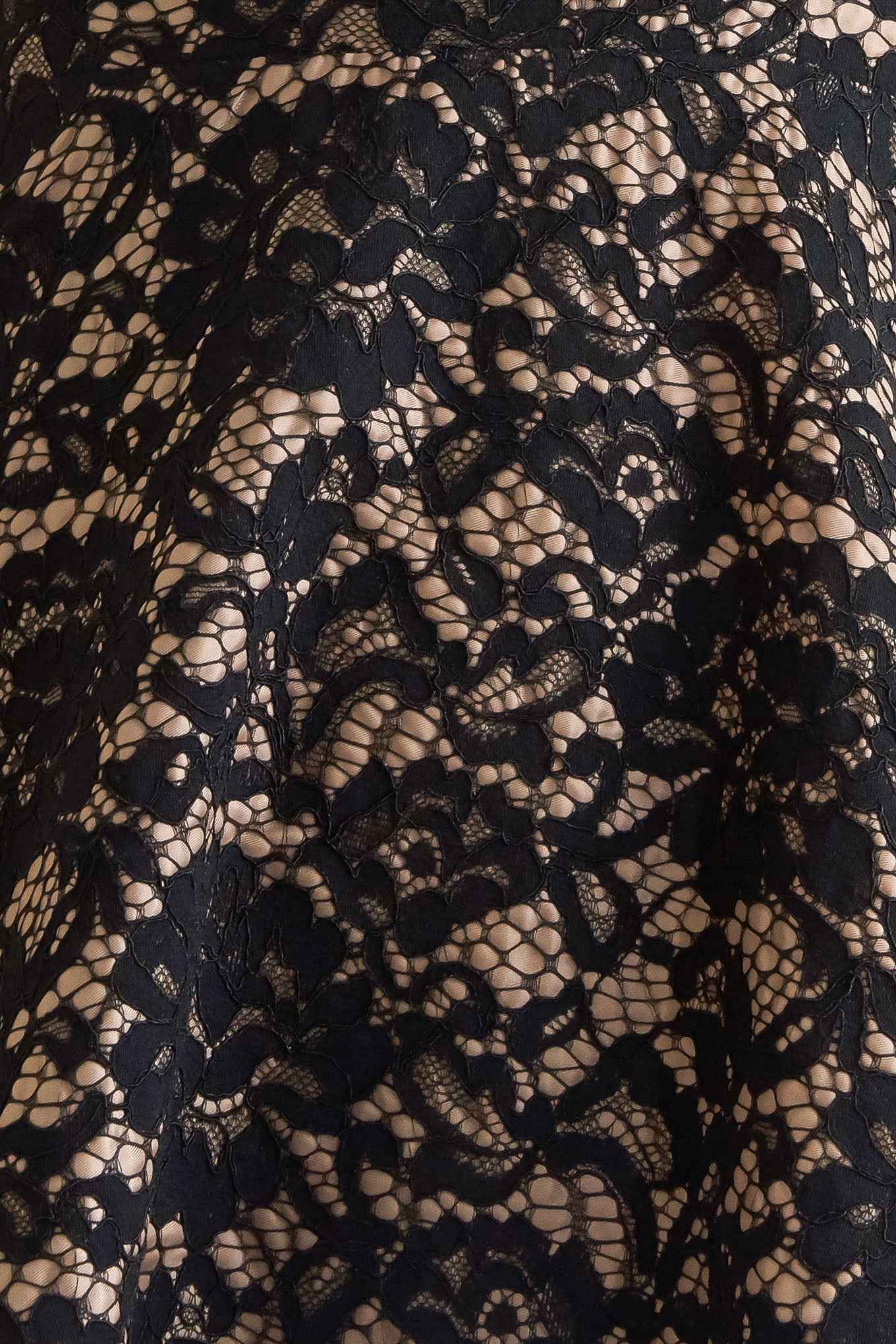 NIGHTFALL CHIC LACE WOVEN MIDI DRESS