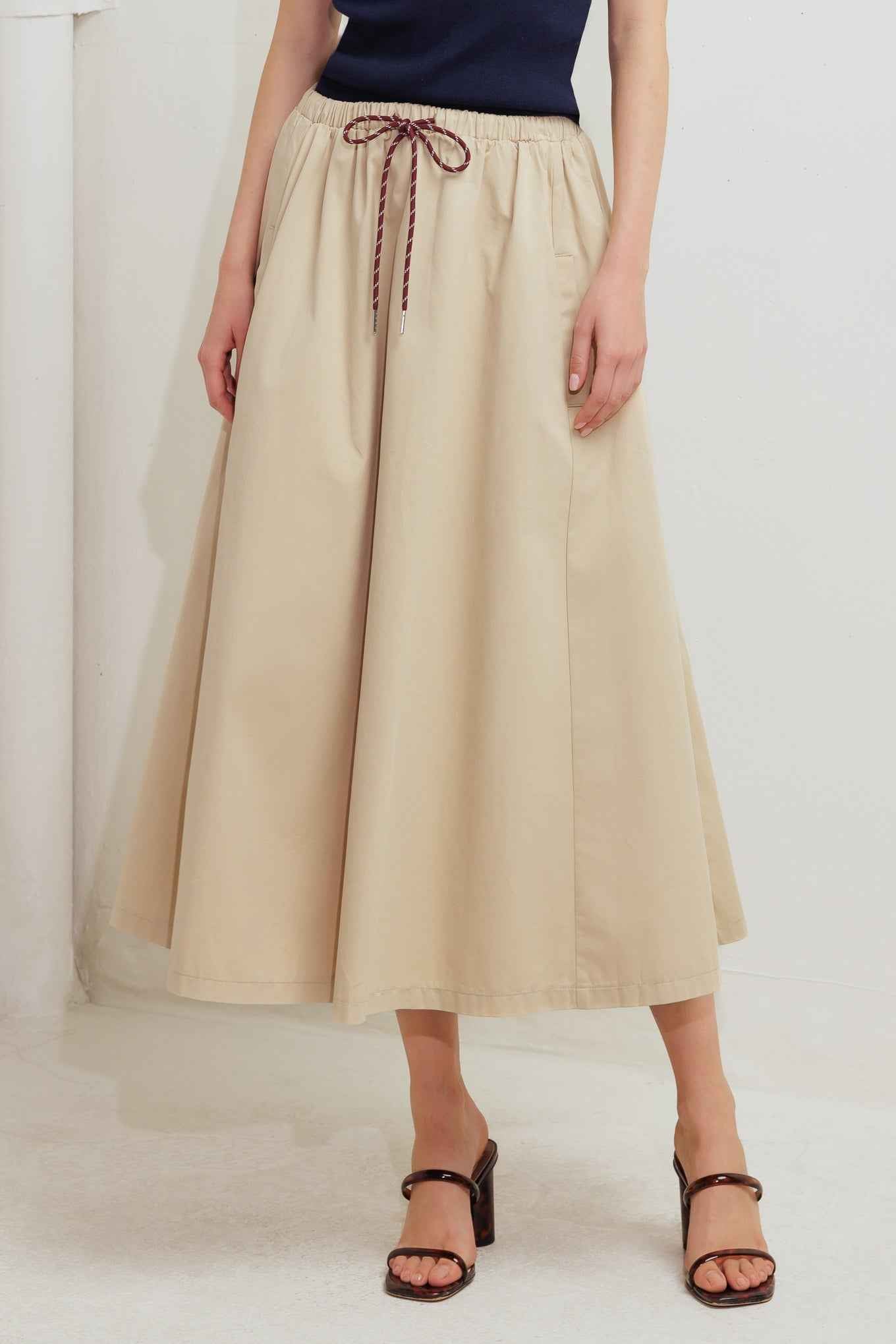 WEEKEND PARISIAN WOVEN MIDI SKIRT
