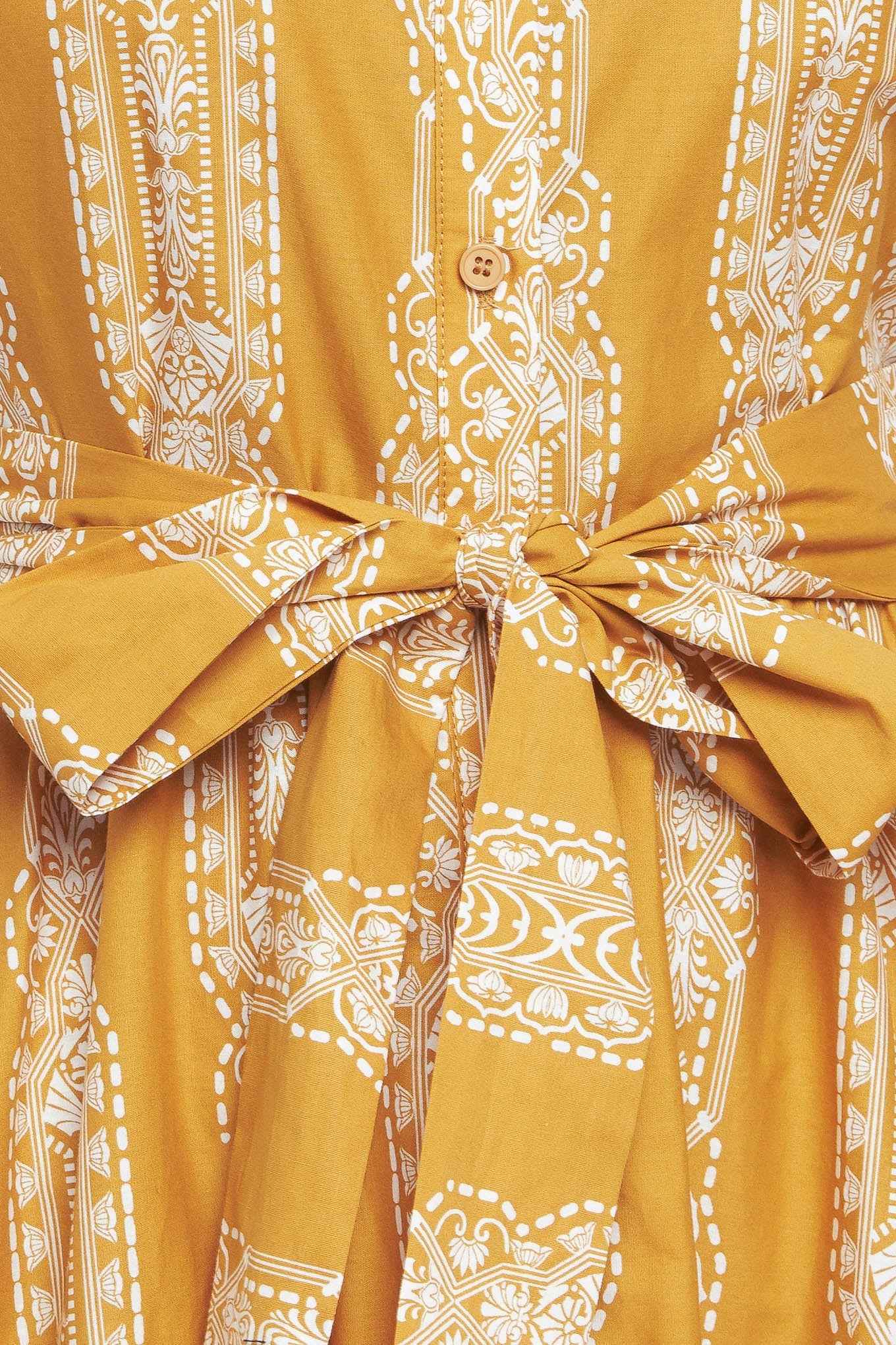 DESERT BLOOM WOVEN MIDI DRESS