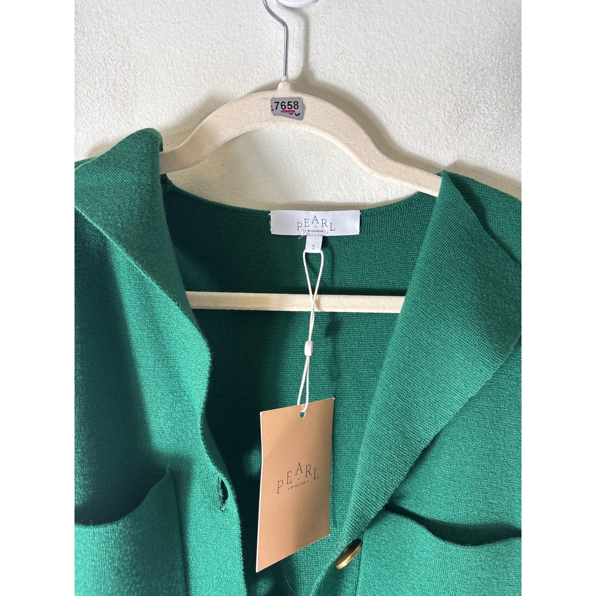 NWT Pearl Forest Green Sleeveless Knit Vest Dress Sz S
