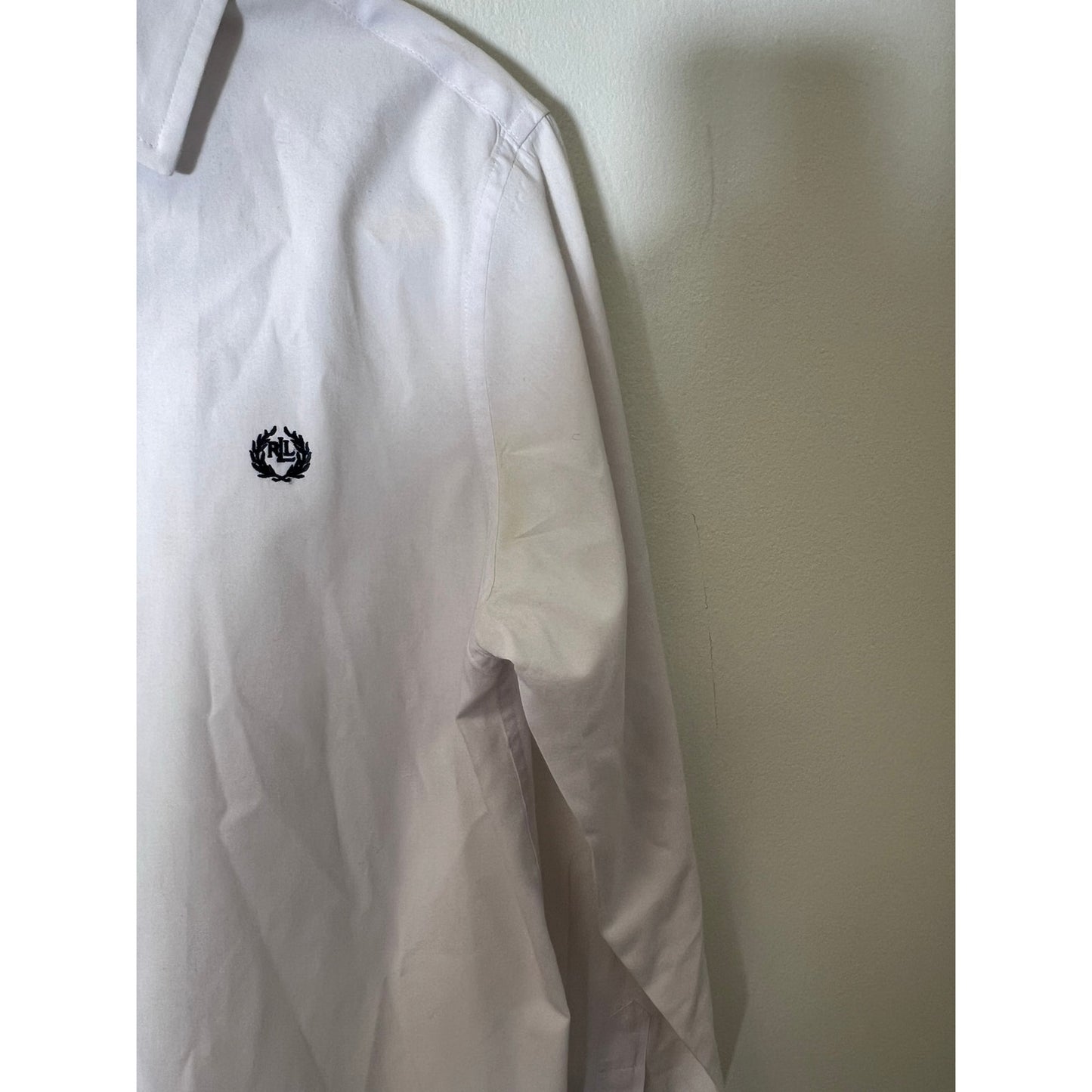 Ralph Lauren Boys White Long Sleeve Button Down Shirt 14