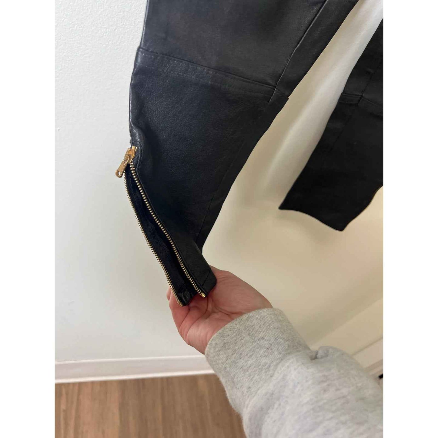 Missoni Black Genuine Leather Pants Sz 46
