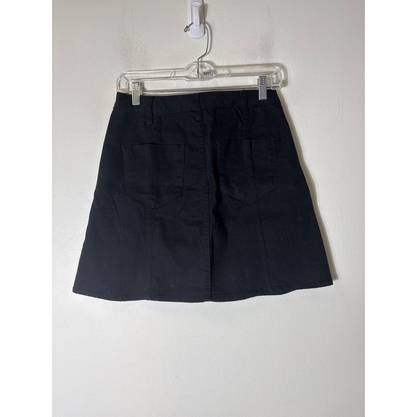 Fire Los Angelas Black Denim Mini Skirt