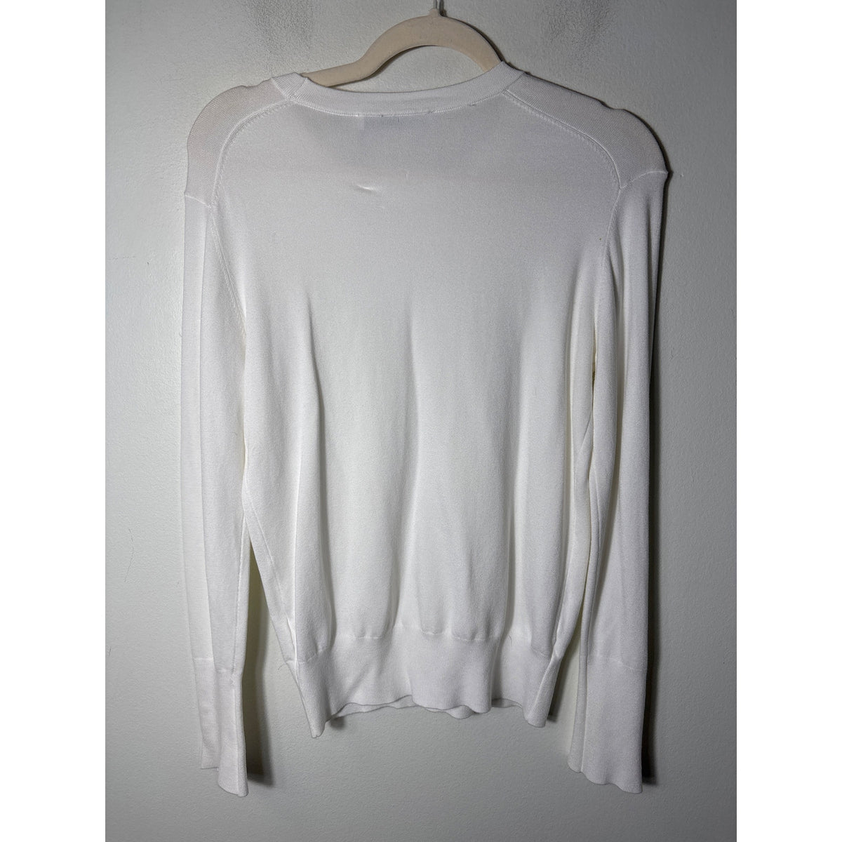 NWT Zara White Long Sleeve Knit Shirt Sz XL