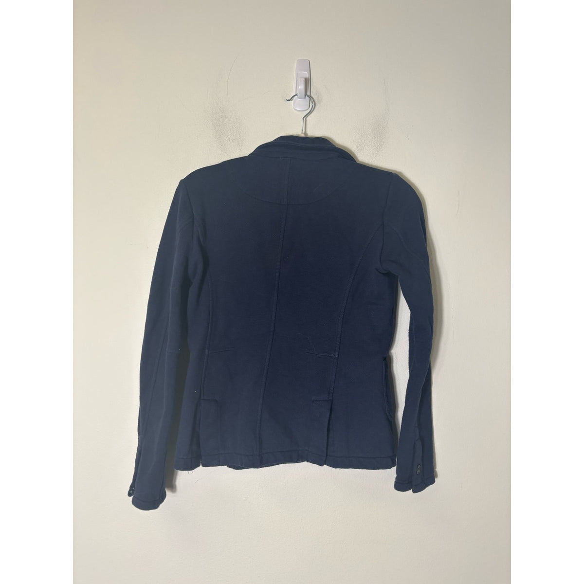 Ecru Navy Sweatshirt Jacket Sz XS