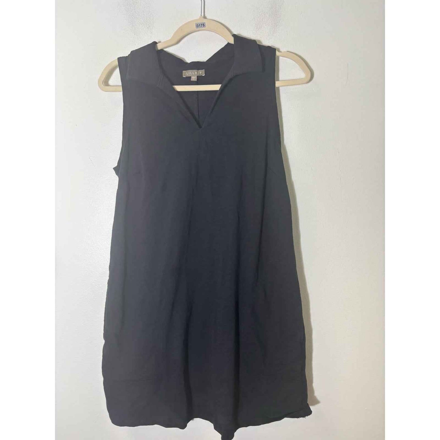 Lilla P Black Sleeveless A Line Dress Sz XS