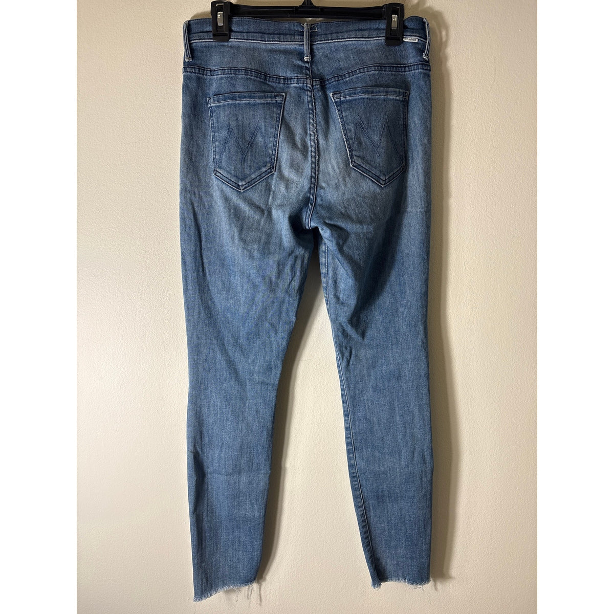 Mother Stunner Zip Ankle Fray Denim Sz 29