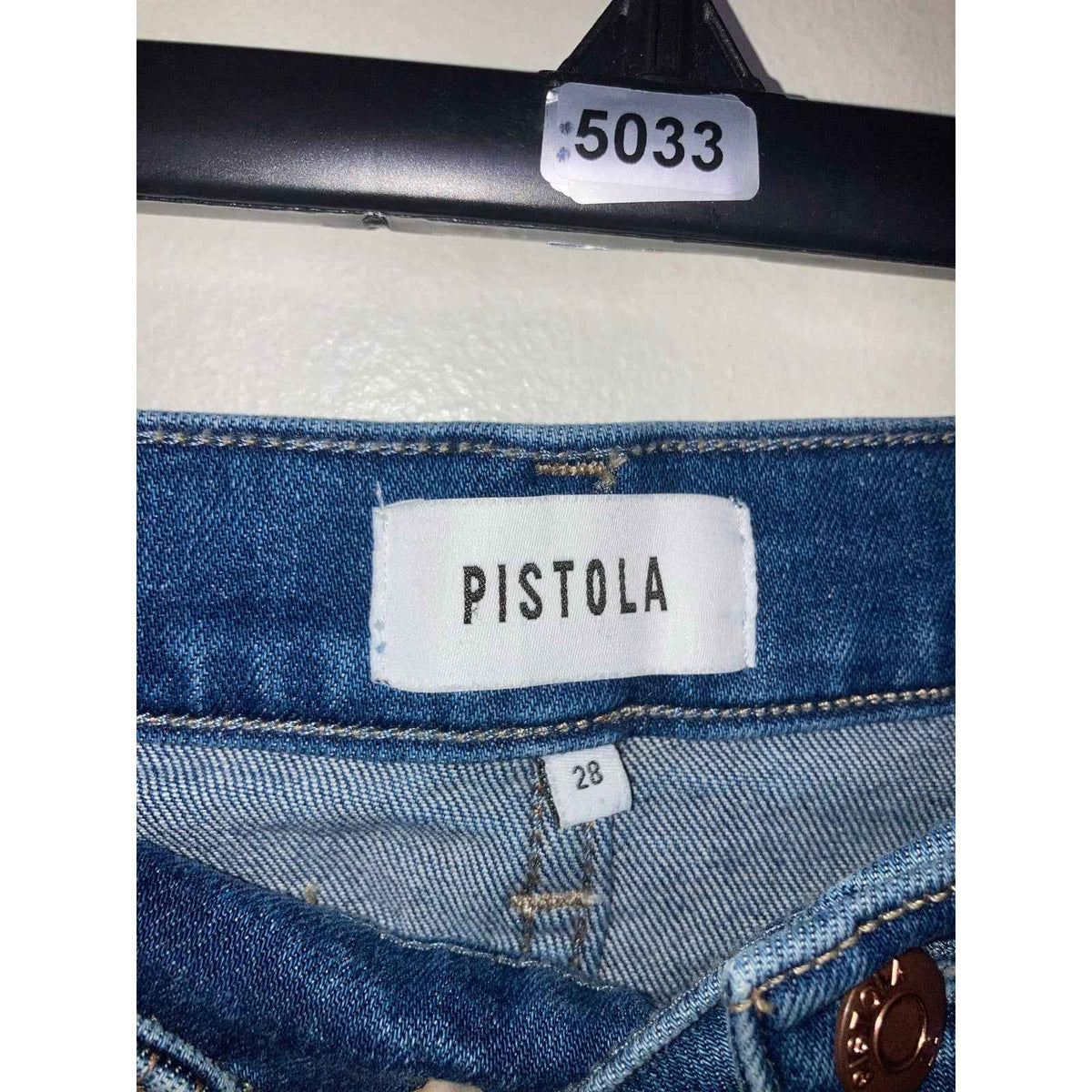 Pistola Vintage Frayed Hemline Denim Sz 28