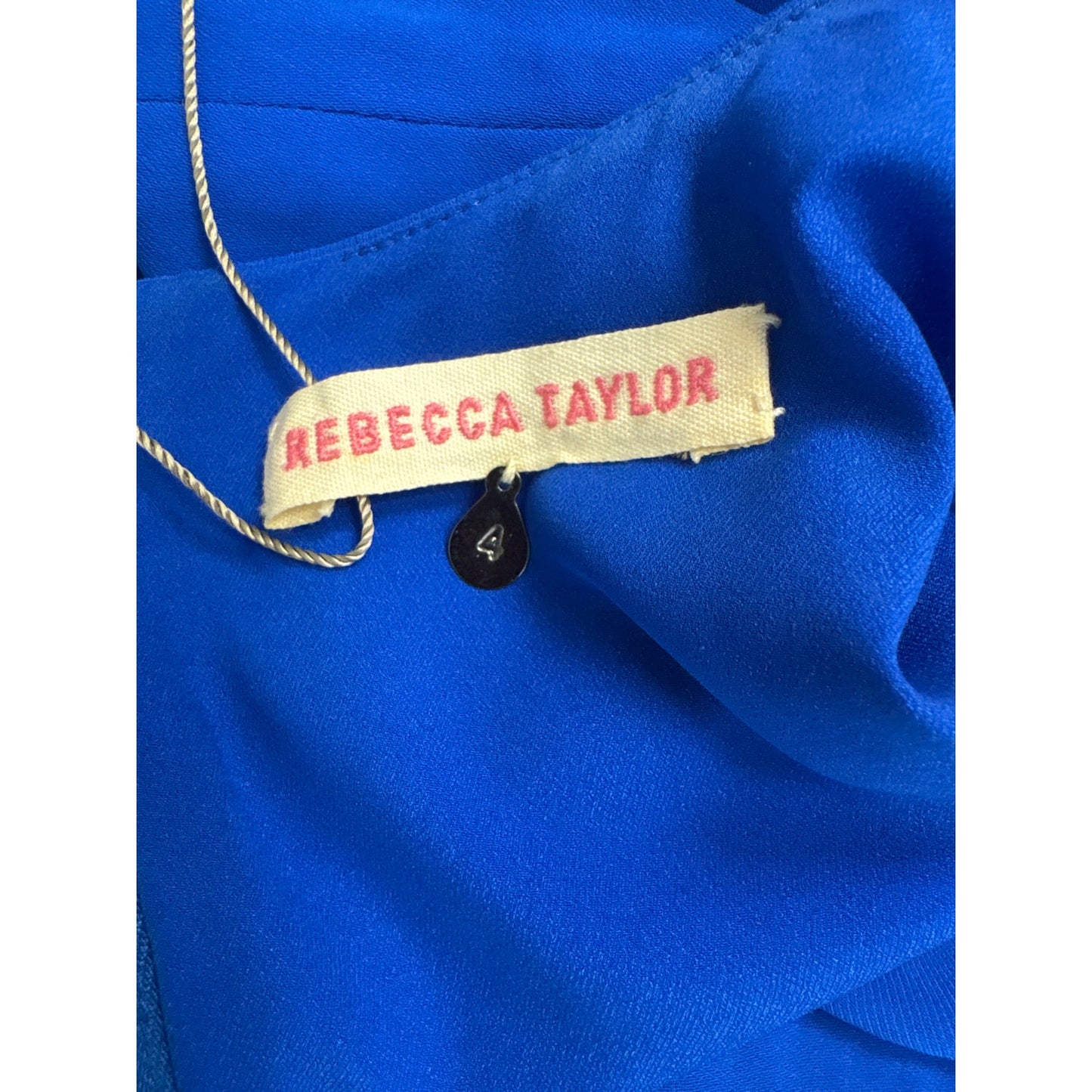 Rebecca Taylor Cobalt Blue Cap Sleeve Knee Length Dress Sz 4