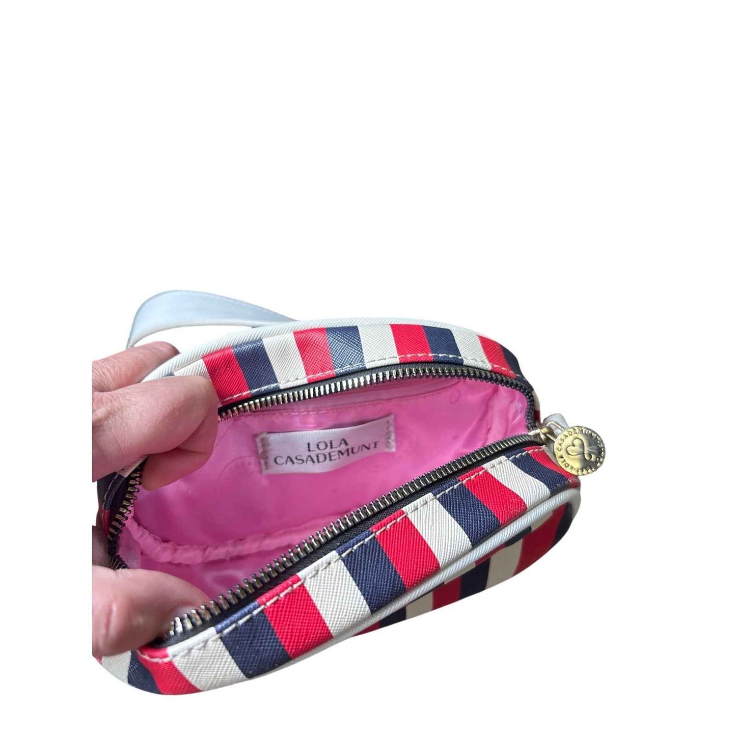 Lola Casademunt Red Blue Stripe France Belt Bag