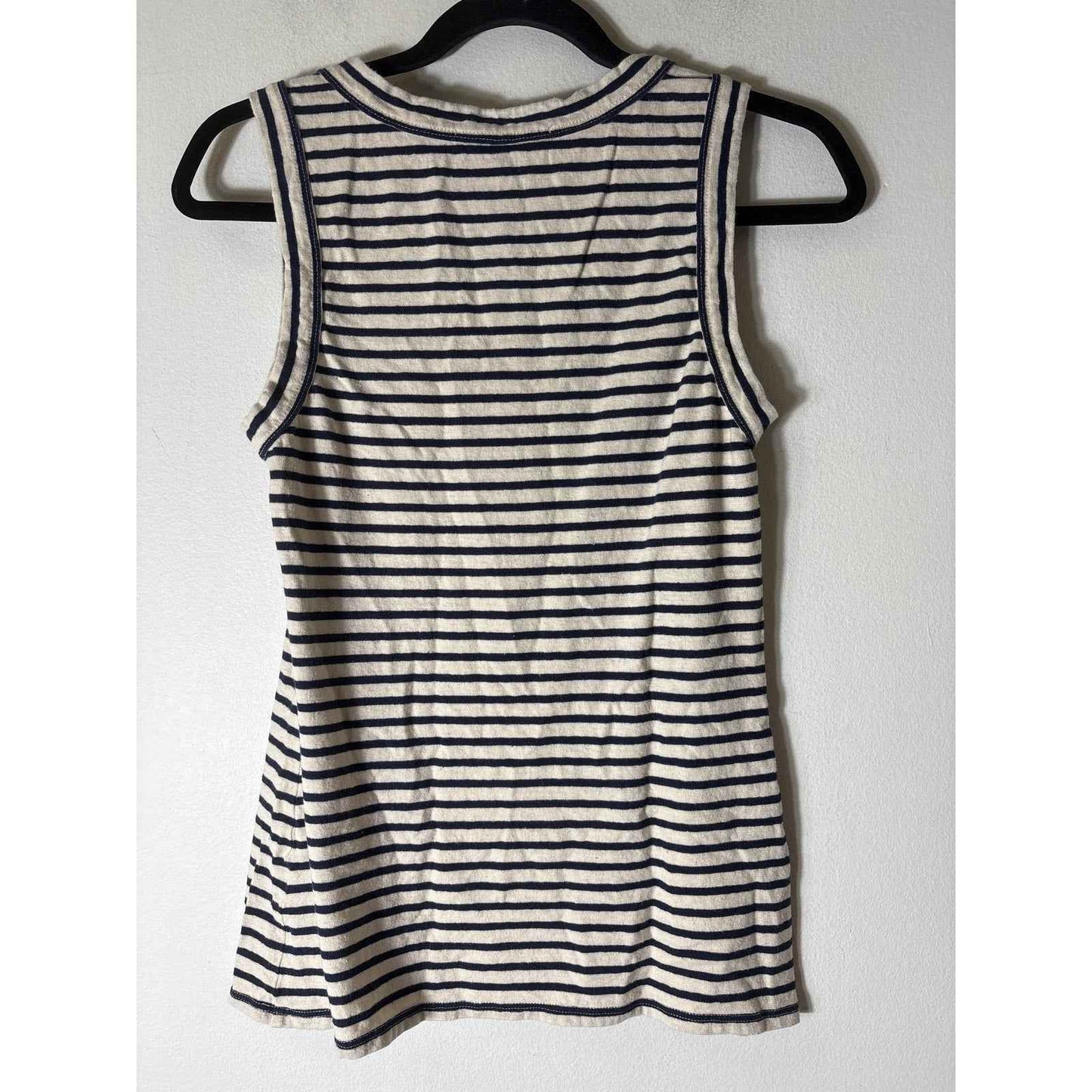 Emerson Fry Navy Stripe Sleeveless Tank Sz S