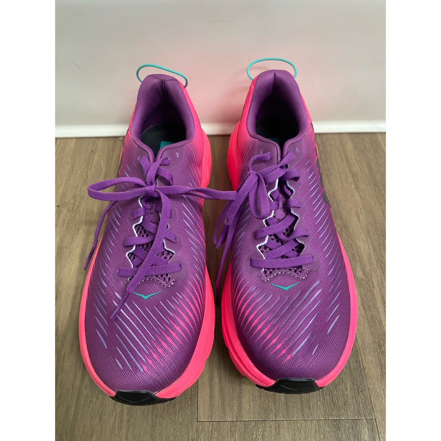 Hoka Purple Neon Pink Running Shoe Sz 7.5