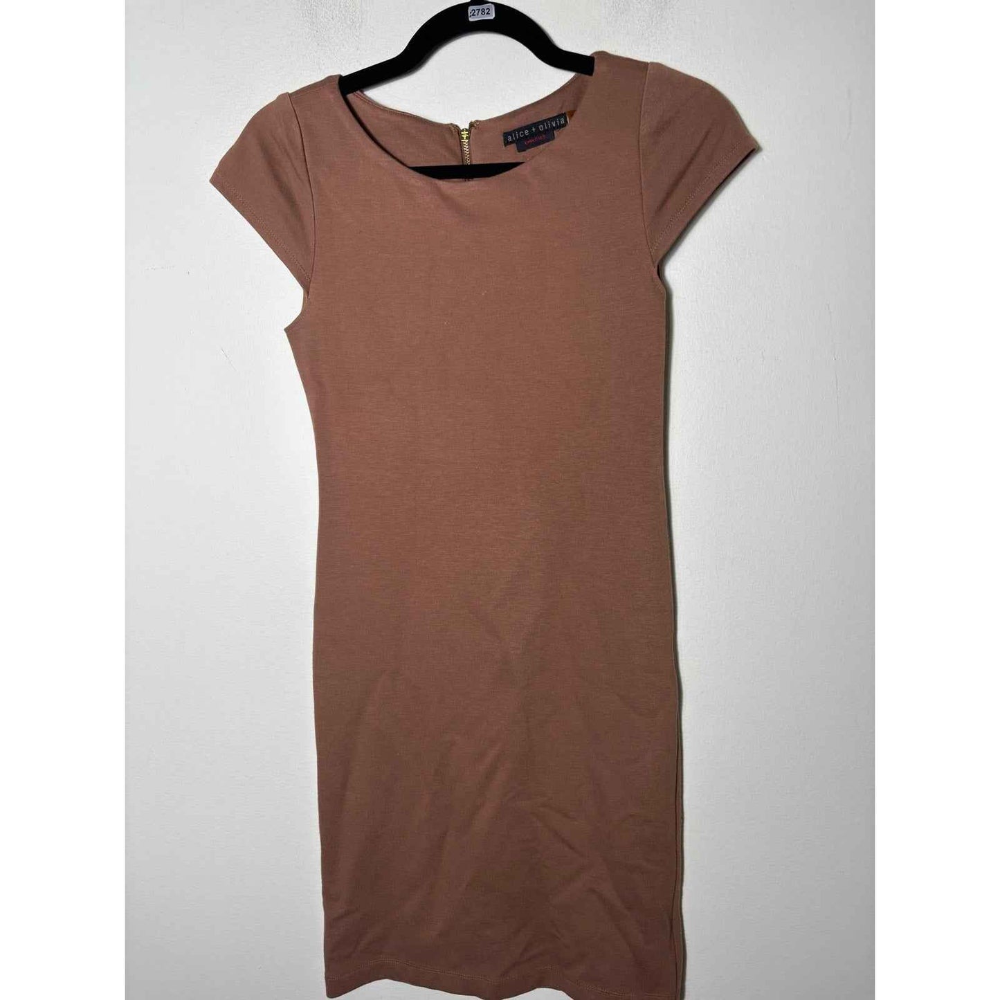 Alice + Olivia Brown Sheath Mini Dress Fits like a Sz XS/S