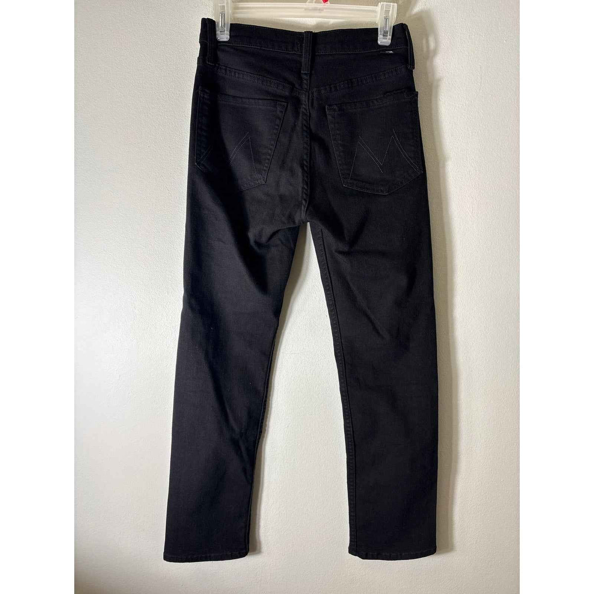 Mother Black The Tomcat Ankle Button Fly Denim Sz 26