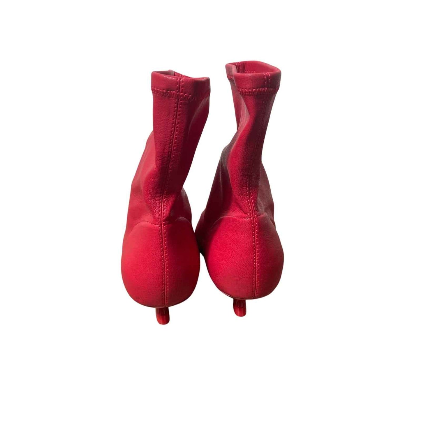 NWOB Katy Perry Red Kitten Heel Ankle Pointy Toe Bootie Sz 6