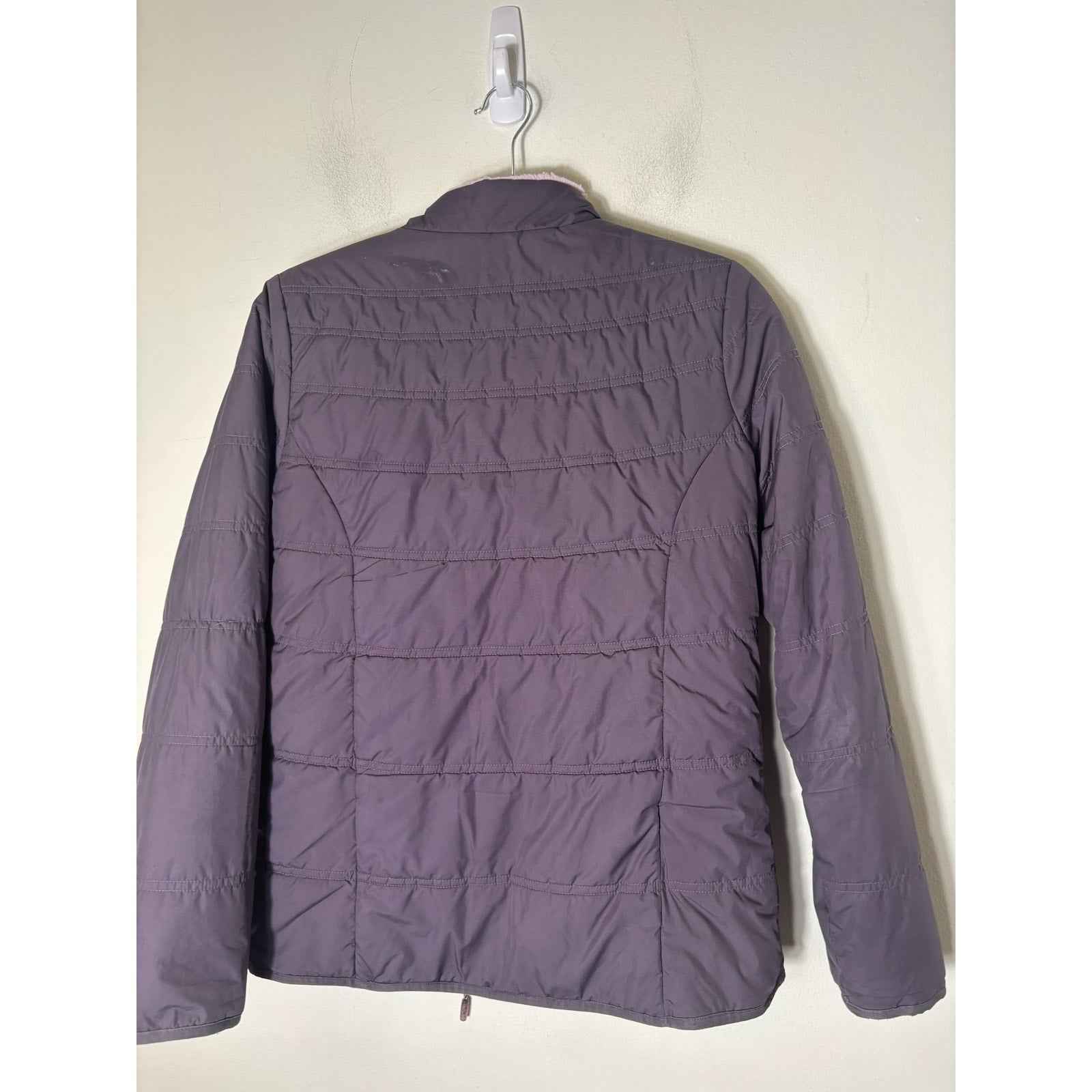 Athleta Girl Reversible Purple  Winter Jacket, No size tag approx girls XL
