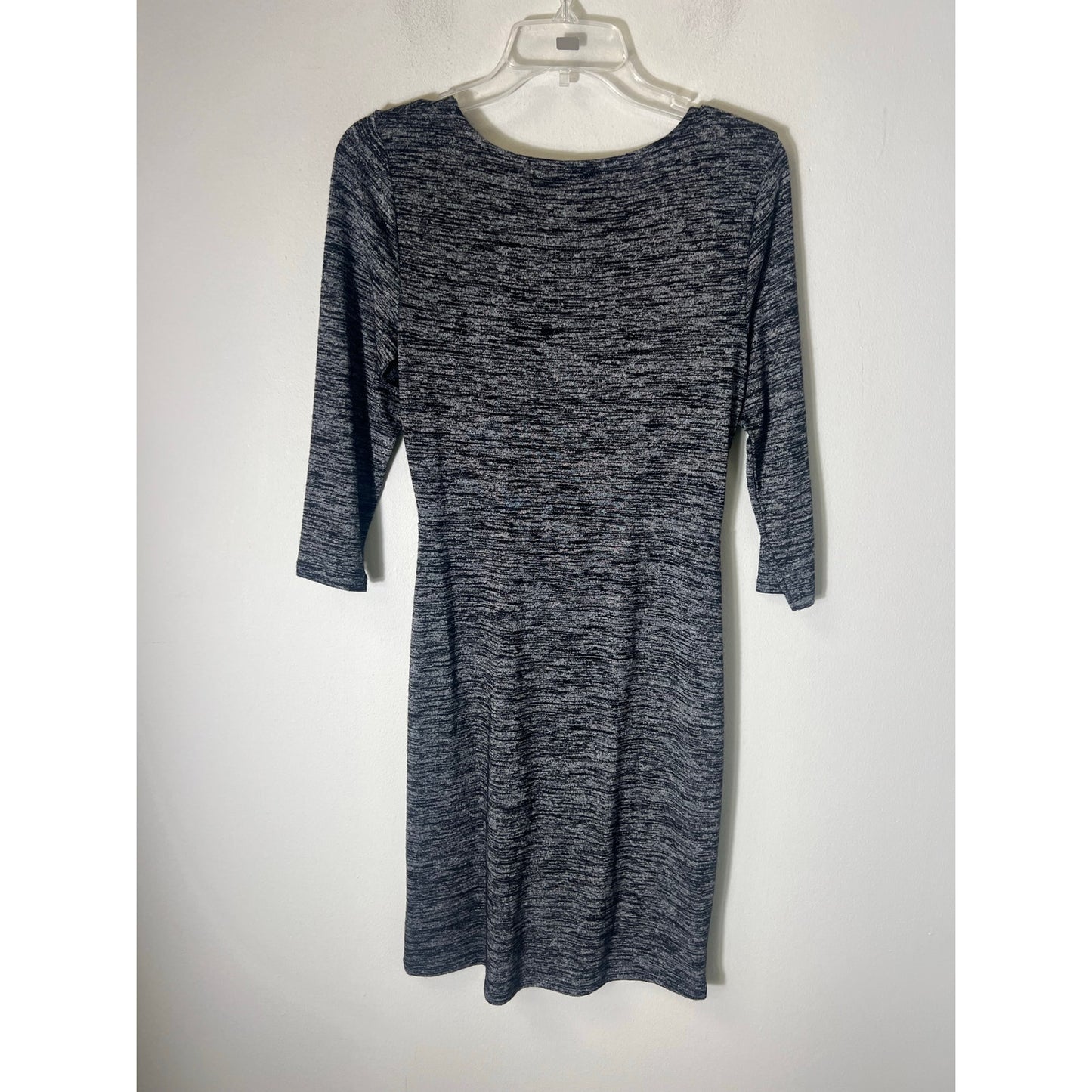 Talbots Petite Gray Long Sleeve Knee Length Dress Sz Sp