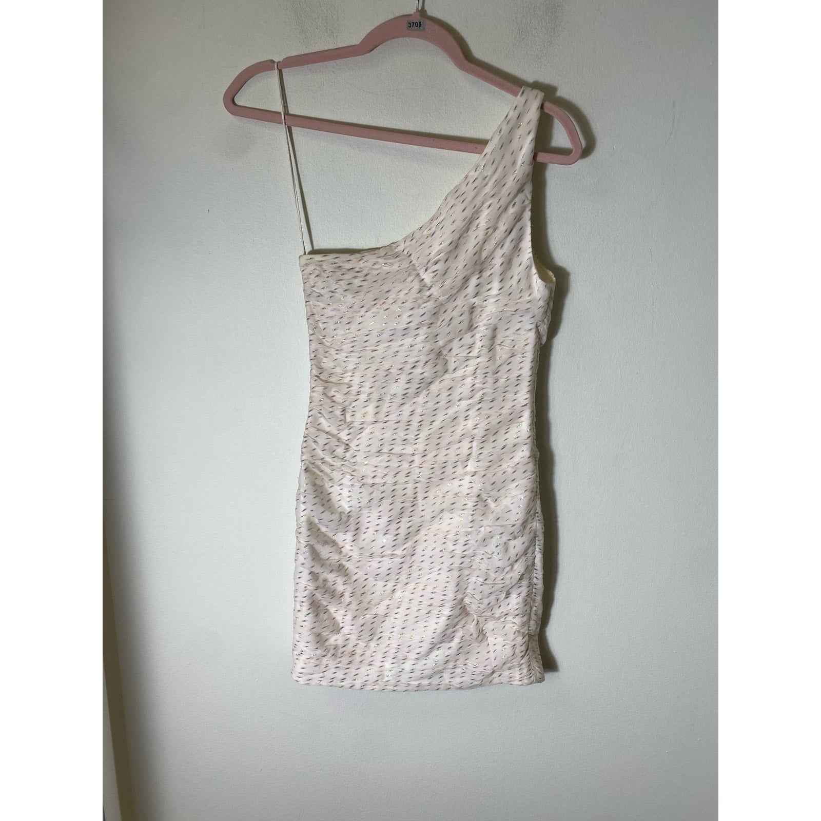 Haney One Shoulder Cocktail Dress Sz 2