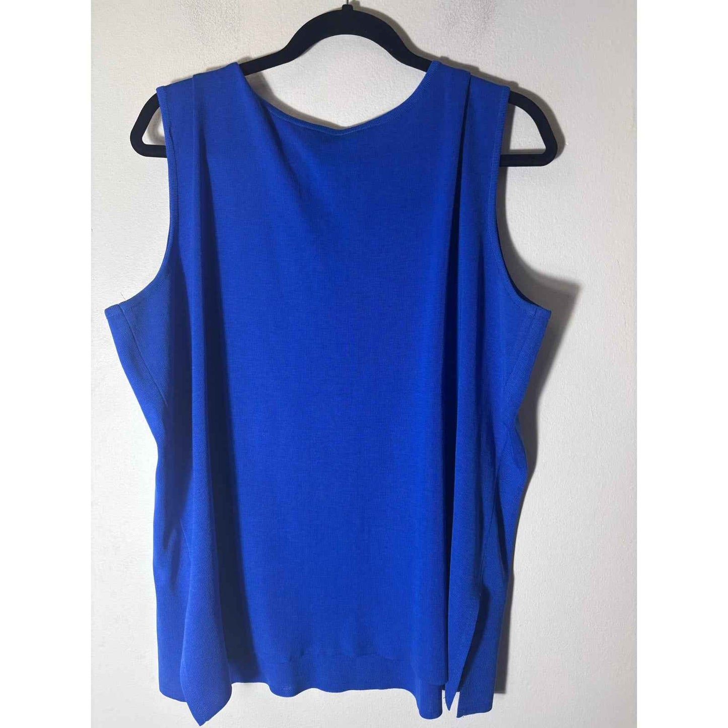 Ming Wang Bright Blue Sleeveless Tank/Shell Sz 2X