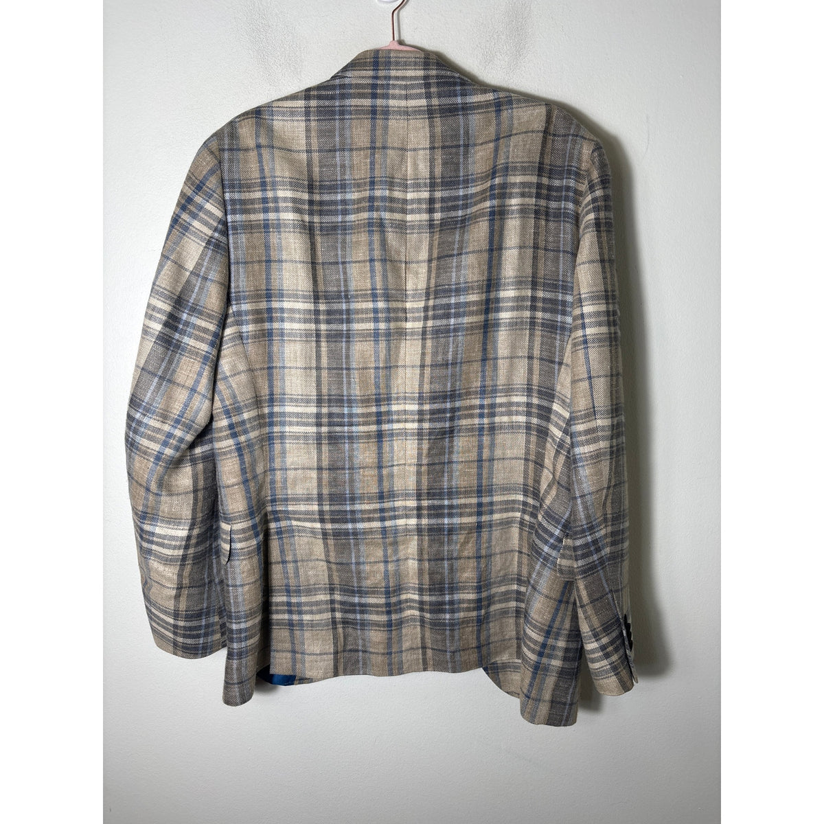 Men's Robert Noble from McCulley's Highlands NC Blue Plaid Jacket Sz 41R